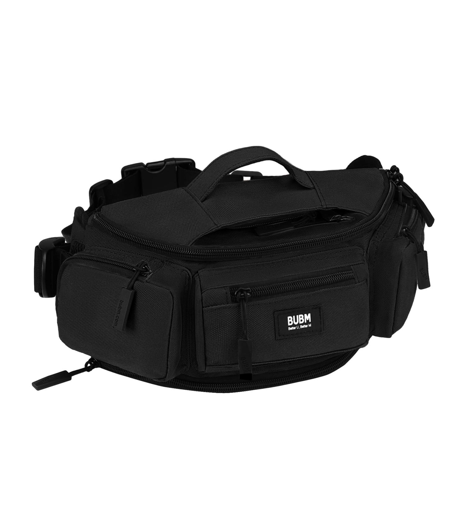 Bawnbag Belt Pocket for Men & Women - Large Hip Pocket Cell Phone Bag | Outdoor Sports Punches Shoulder Bag | Money Belts for Camping Hiking & Fitness - Black - Buy Online on GoSupps.com