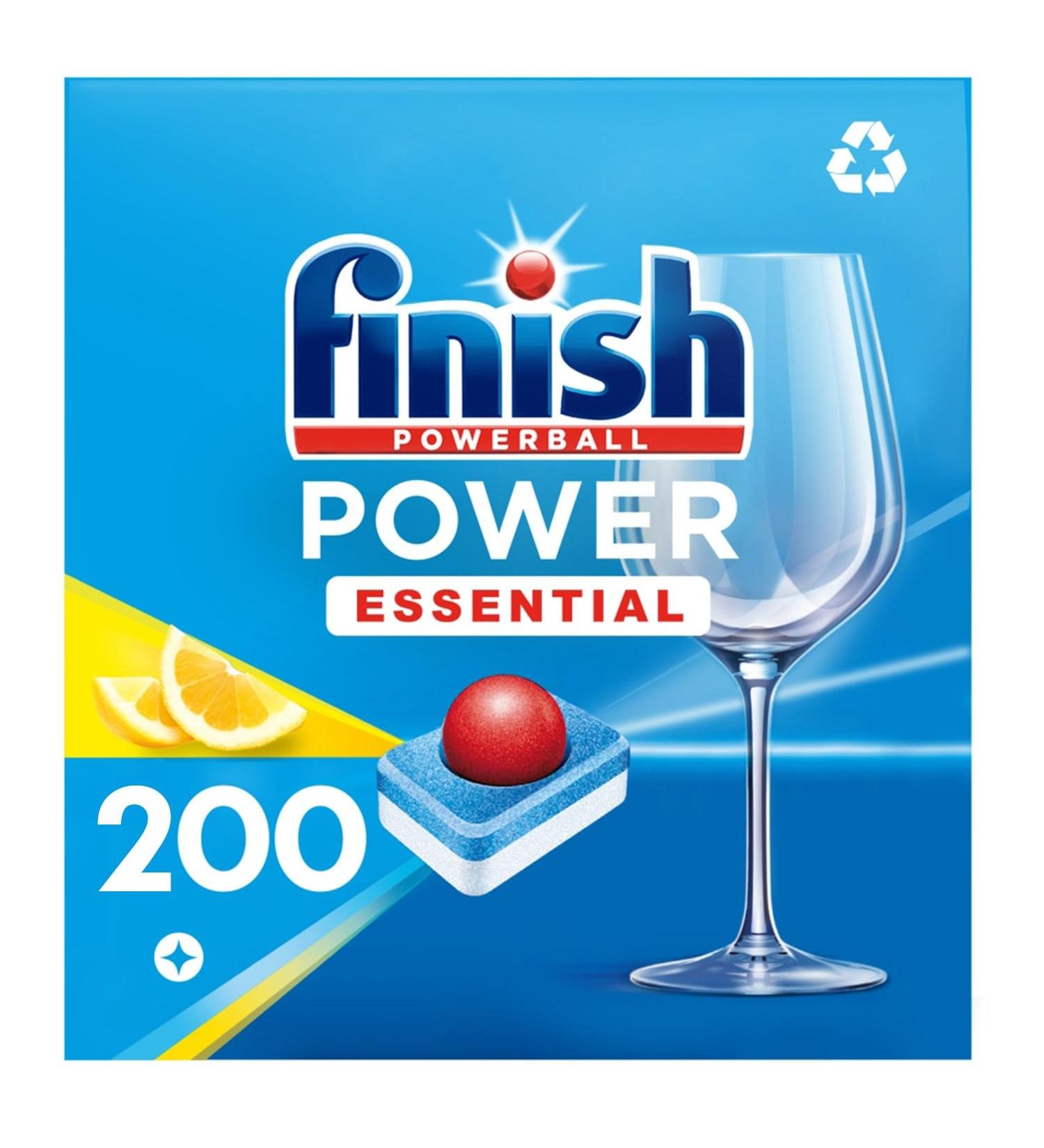 Finish Powerball All in One Deep Clean Dishwasher Tablets Lemon Sparkle 200 Tablets - Buy Online on GoSupps.com