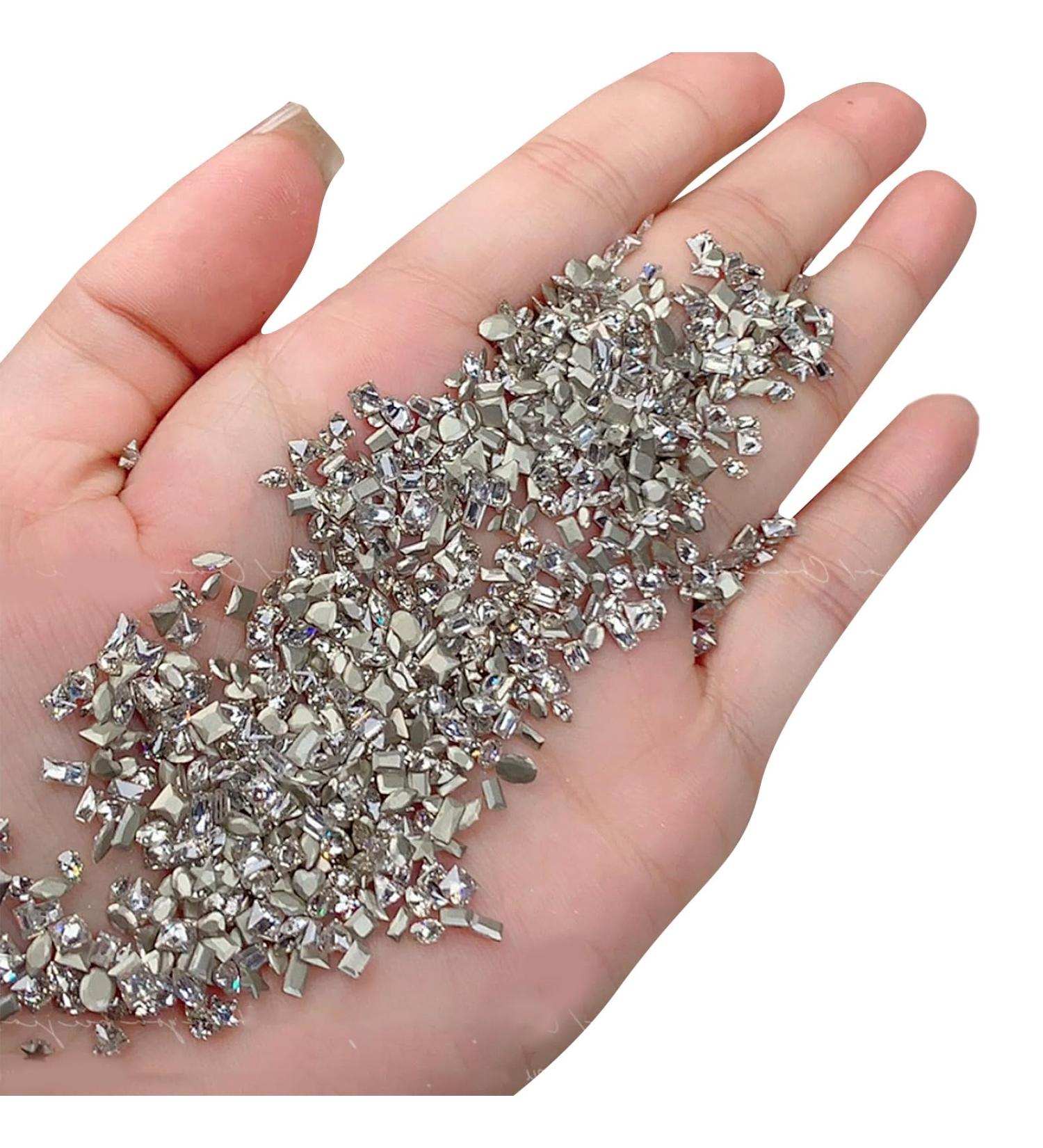 50x Nail Irregular Shaped Nails Art Shaped Nail Rhinestones Crystal Nail Gems Nails Decorations 50x Nails Art Irregular Shaped Nail Crystal Rhinestones Nails Art - Buy Online on GoSupps.com