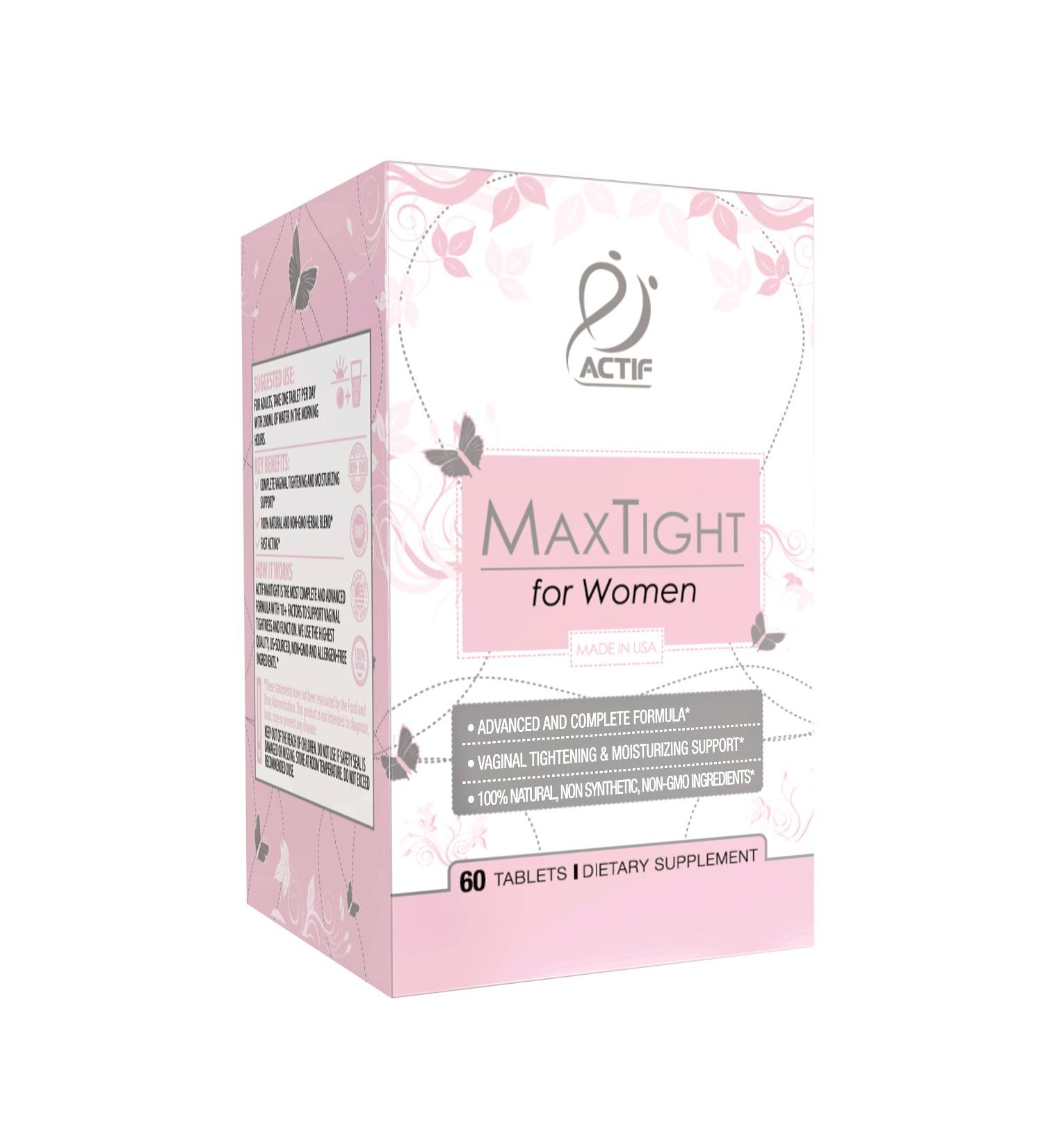 Buy Actif MaxTight - Maximum Vaginal Tightening & Moisturizing Support Non-GMO Fast Acting 60 Tablets | International Shipping Available - Buy Online on GoSupps.com