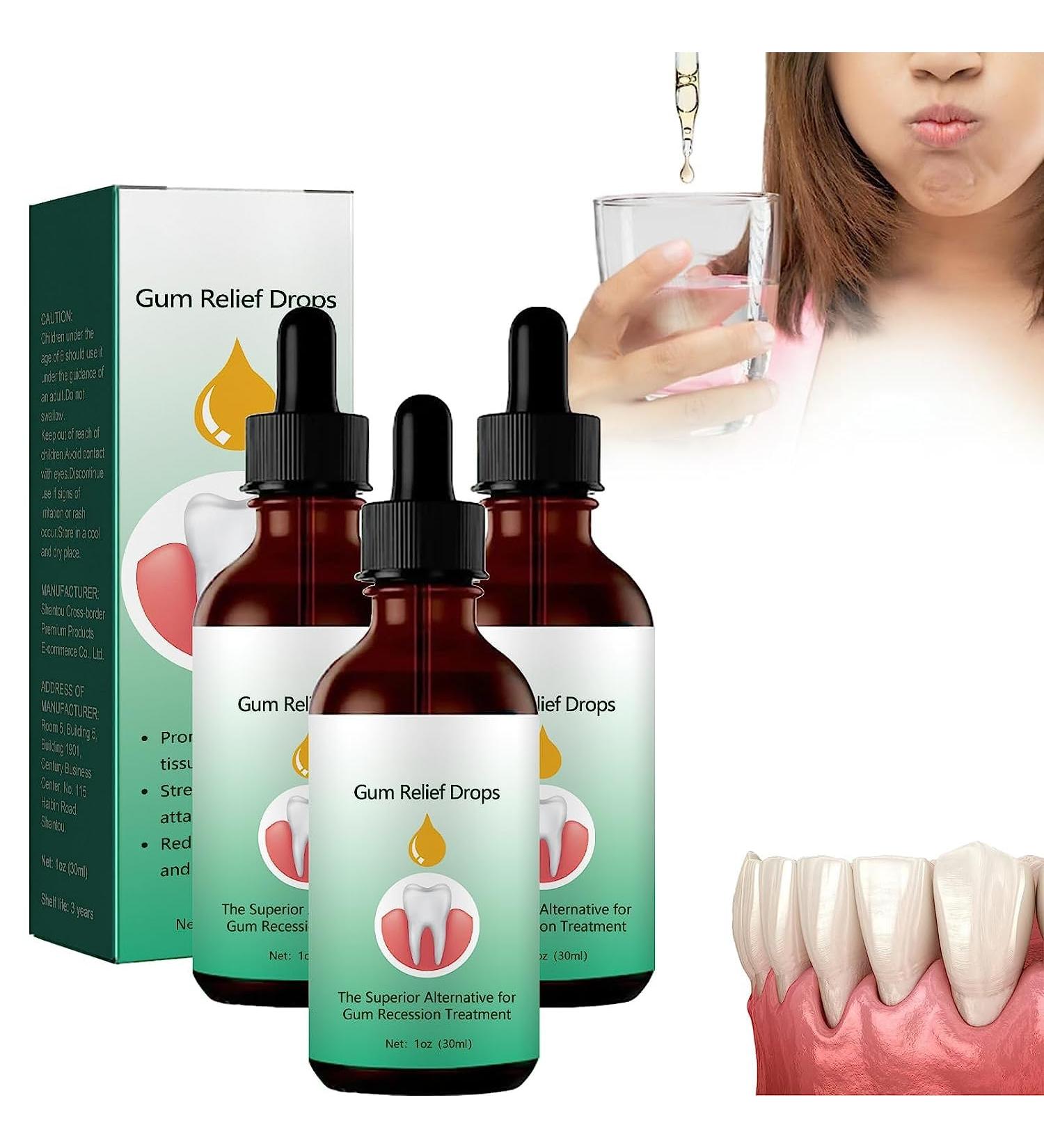 Dentizen Gum Regrowth Drops - Natural Gum Restoration & Disease Treatment (3 PCs) | Revitalize Your Oral Care - Buy Online on GoSupps.com