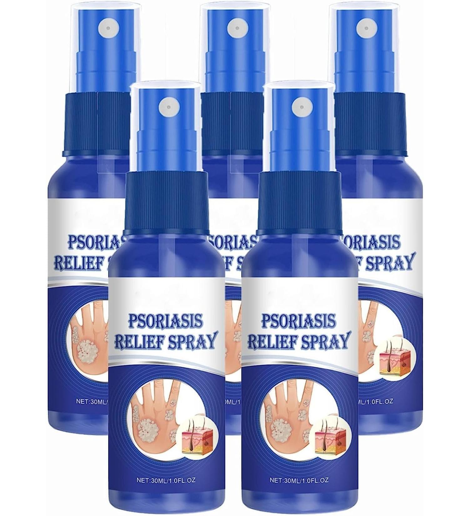 BLEDD Psoriasis Treatment Spray - Herbal Skin Care Solution (5pcs) - Buy Online on GoSupps.com