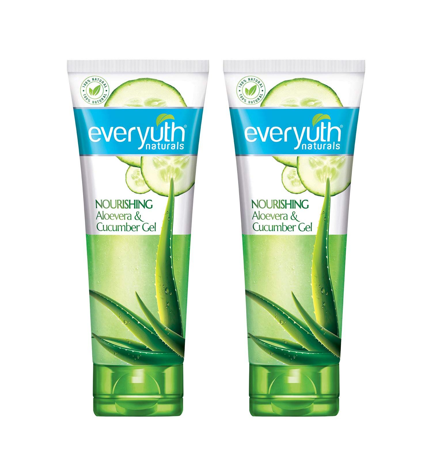 Everyuth Naturals Nourishing Aloe Vera & Cucumber Gel 100 g (Pack of 2) - Buy Online on GoSupps.com