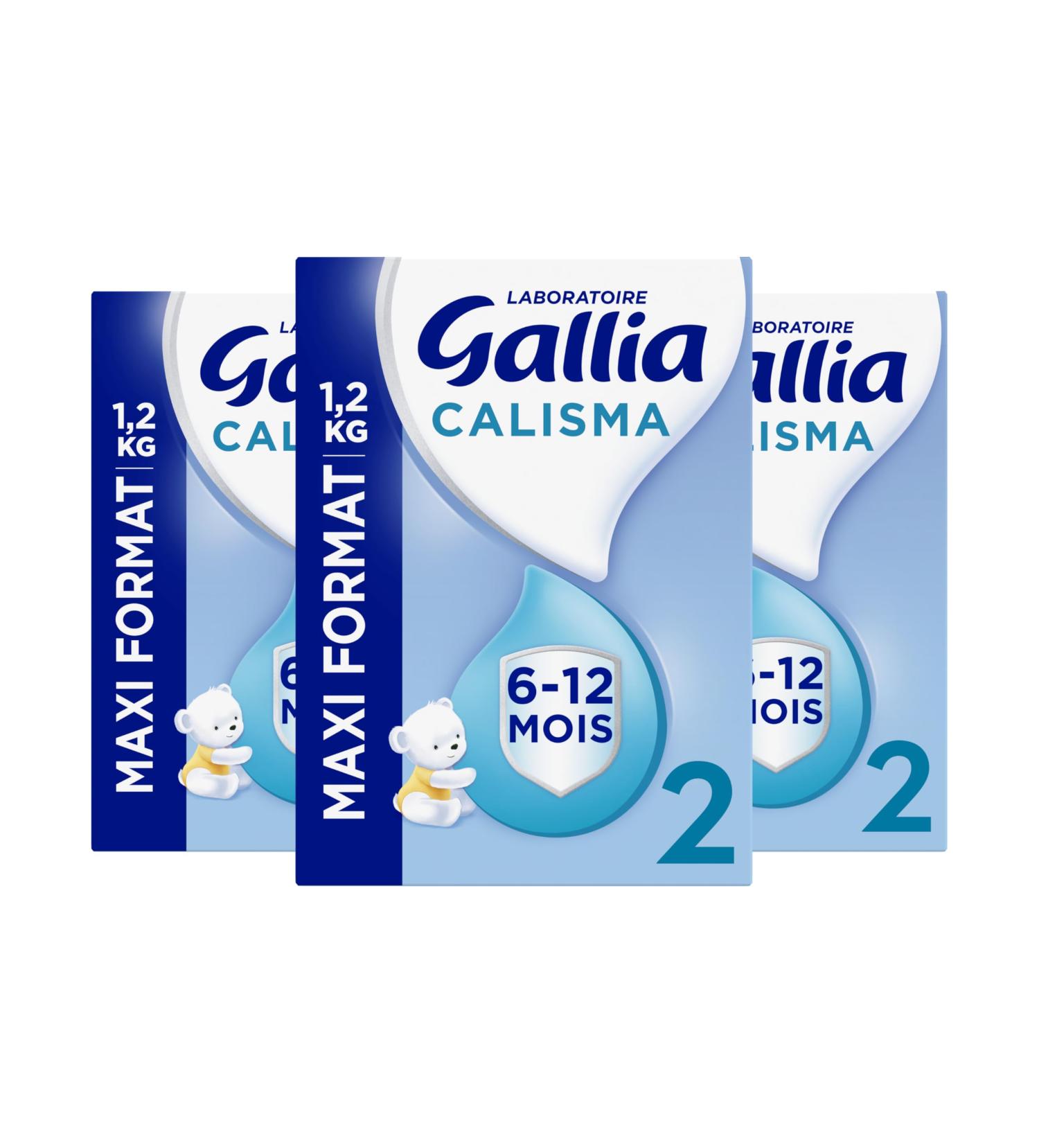 Laboratoire Gallia - Calisma 2 me ge - Lait en Poudre Enrichi en Vitamines A C & D - Sans Huile de Palme - B b de 6 12 mois - Lot de 3x1 2kg 6-12 mois - Buy Online on GoSupps.com
