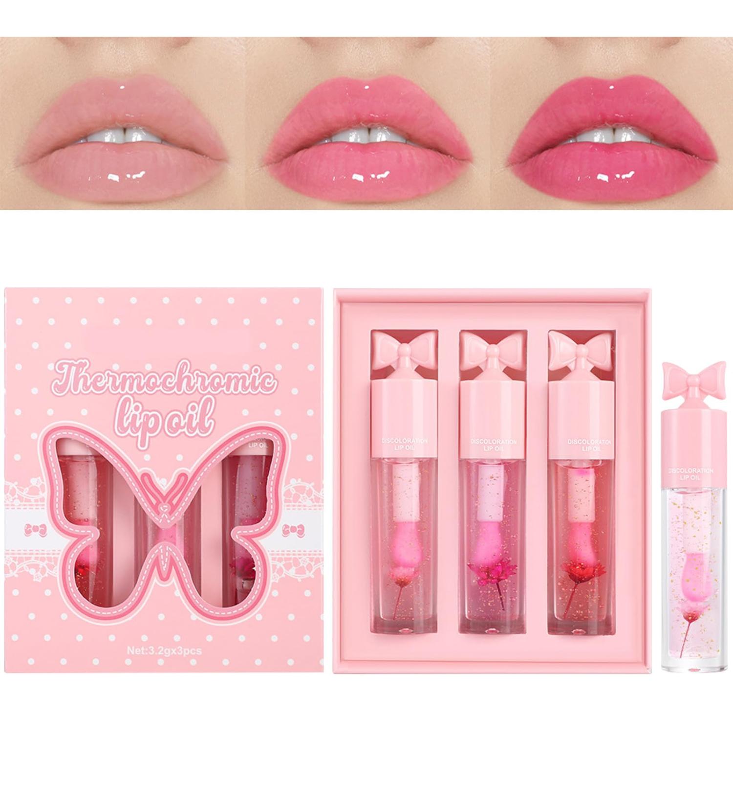 Brillant L vres Changeant De Couleur - Baume Hydratant Galbe avec Effet Cam l on - Soin Des L vres Brillant - Id e Cadeau Pour Femme M re Ou Fille - Buy Online on GoSupps.com