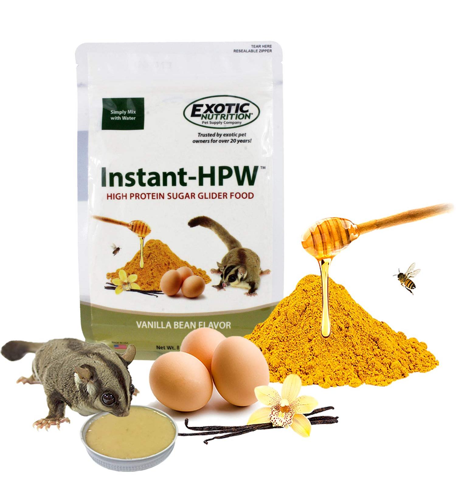 Instant-HPW 8 oz (Makes 1.5 lb) - All Natural Vitamin Enriched Sugar Glider Food - Healthy & Nutritious - High Protein Wombaroo - Staple Diet - Buy Online on GoSupps.com