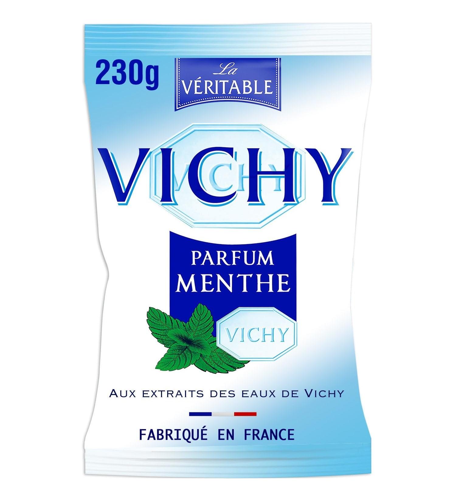 Bonbons pastilles la menthe VICHY - Le sachet de 230G Lot De 4 - Par Lot