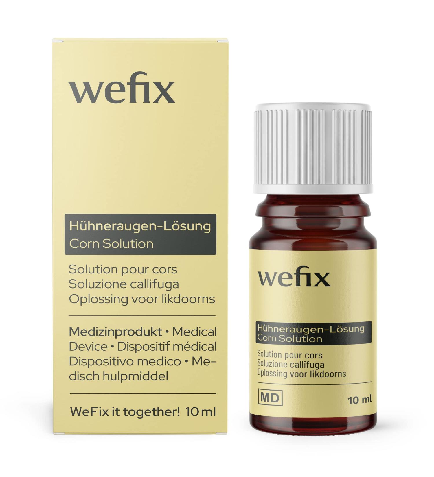 Wefix Chicken Eyes Remote Solution 10ml - Effective Corn & Cornea Treatment for 6+ Years - Tincture with Brush - Buy Online on GoSupps.com