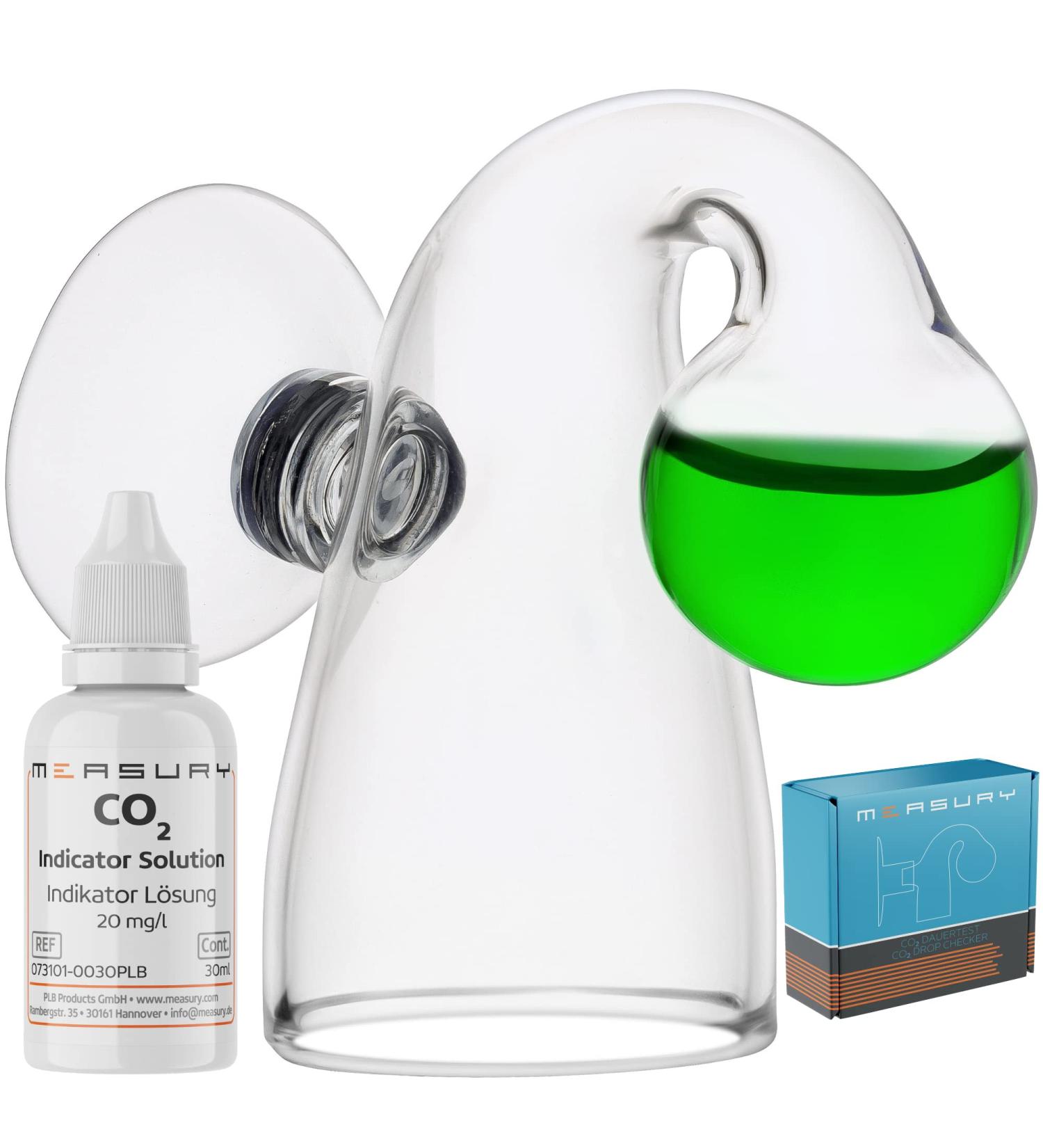 Measury CO2 Continuous Test Aquarium - Accurate 30 ml Drop Checker & Tester for 20 mg/l CO2 Levels - Buy Online on GoSupps.com