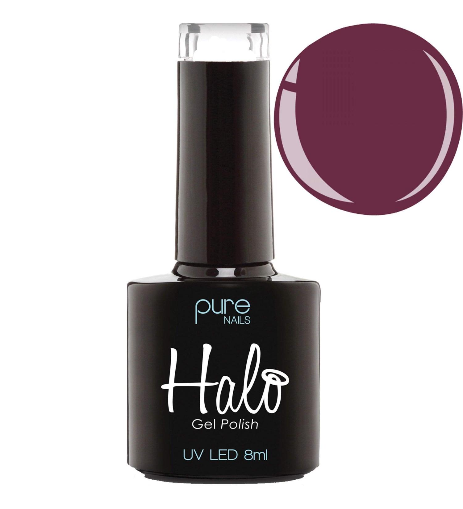 Pure Nails Halo UV Gel Polish 8ml Burgundy SAMEDAY DISPATCH