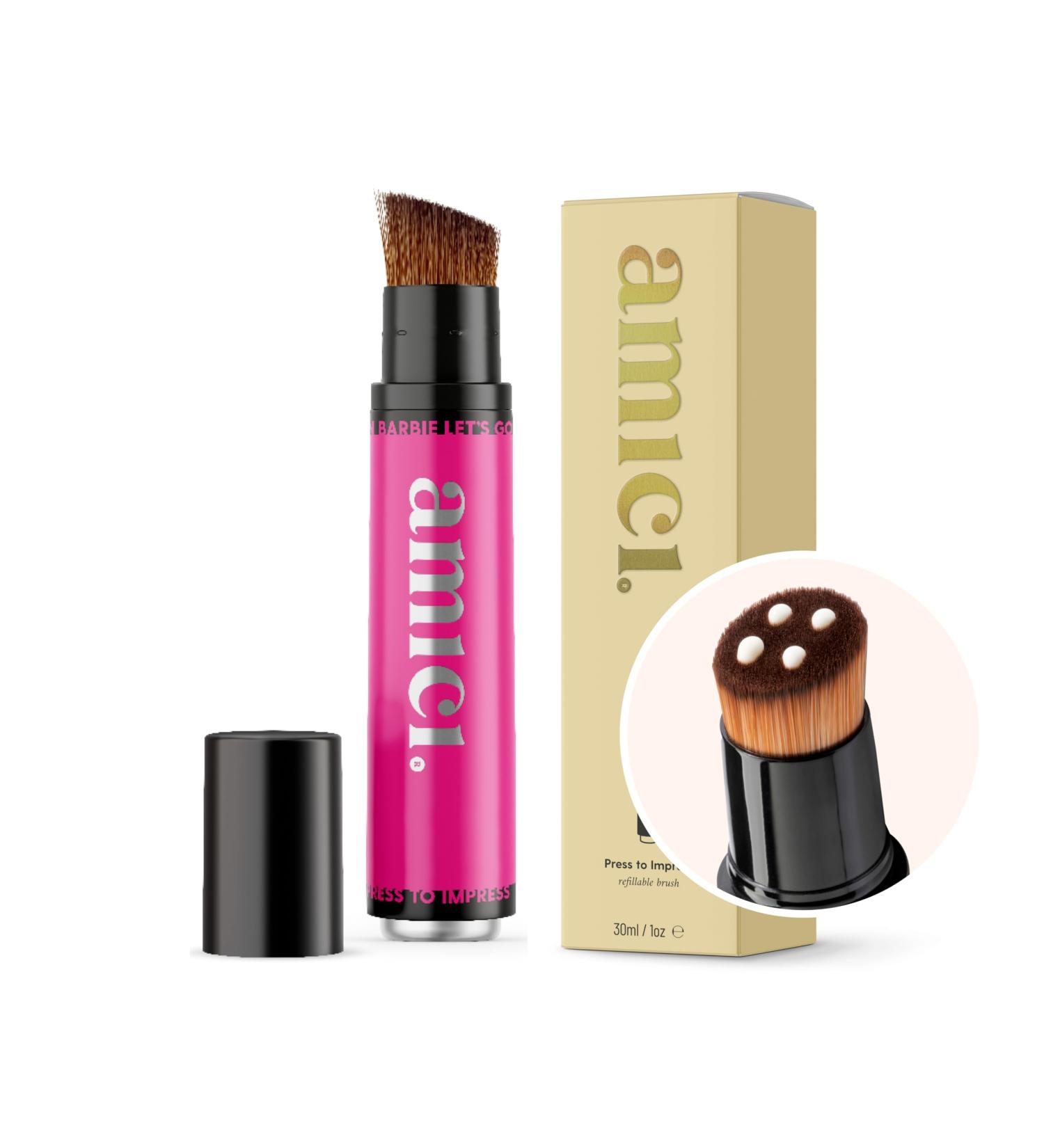 Amici Sun Protection Brush - Barbie Beauty | Complete SPF Brush for Babies Kids & Adults | Dual Brush & Makeup Applicator - Buy Online on GoSupps.com