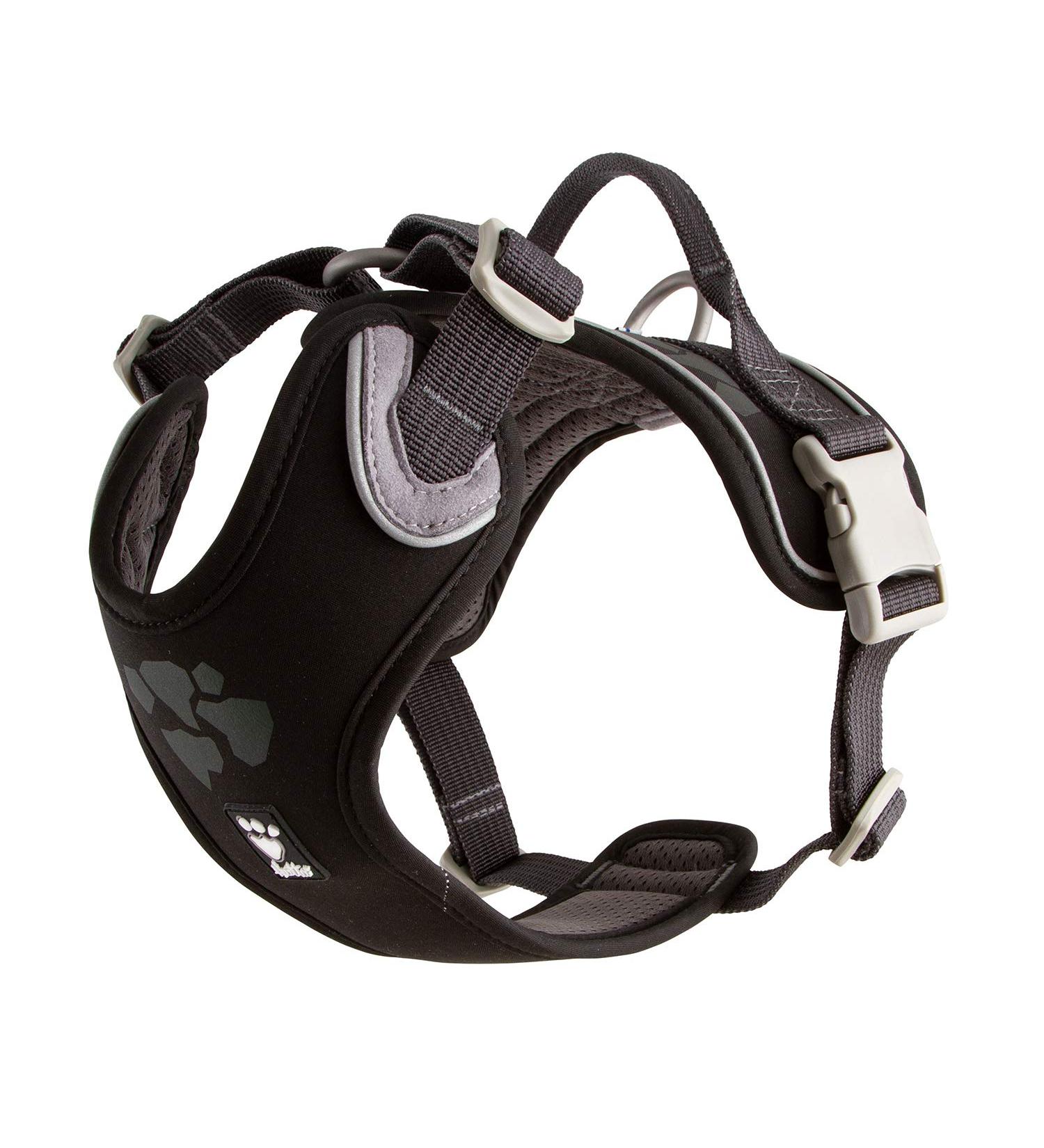 Hurtta Weekend Warrior Dog Harness | Adjustable 100-120 cm | Durable Raven Color | Best for Large Dogs 39-47 in - Buy Online on GoSupps.com