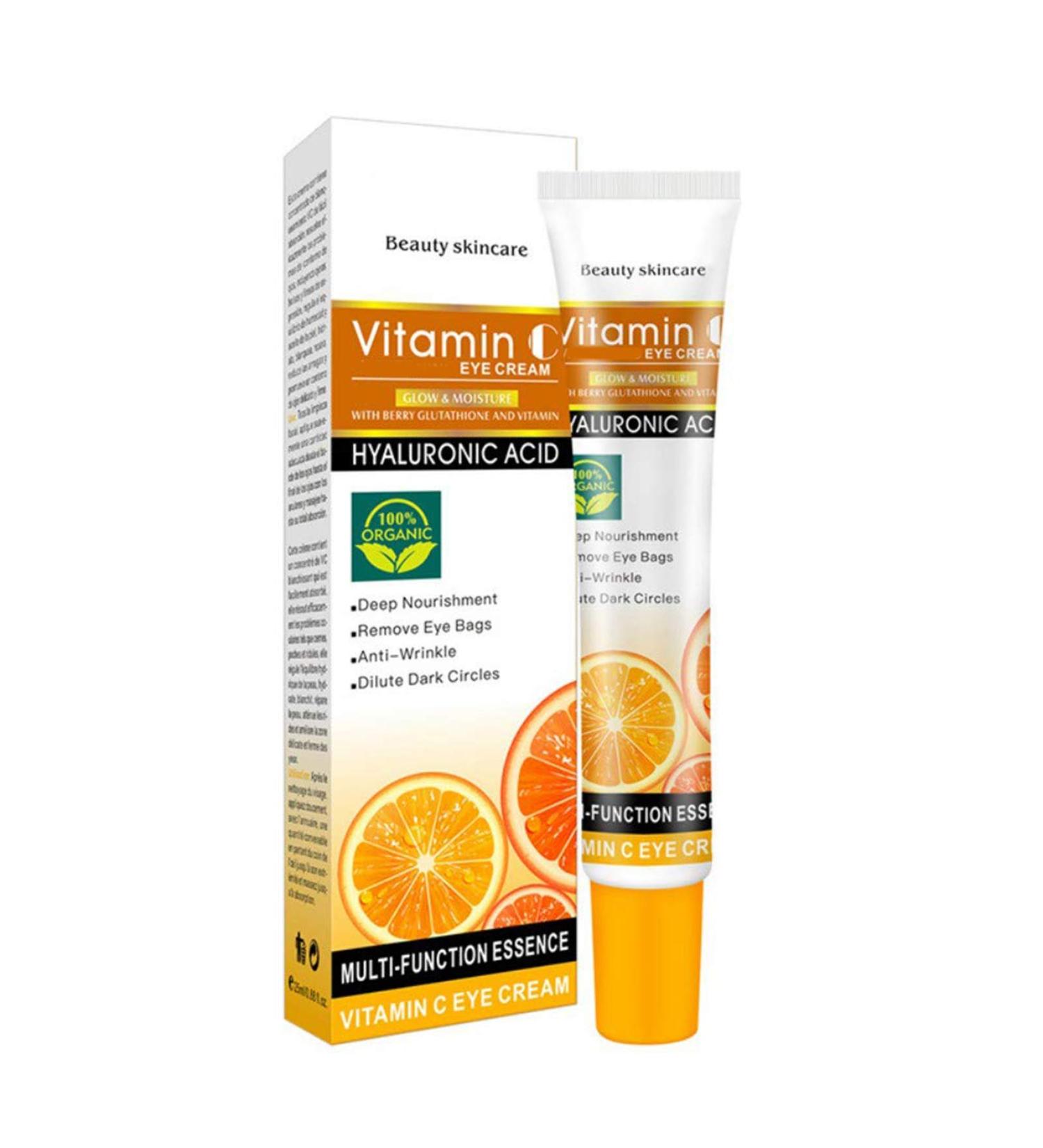 DISAAR BEAUTY Eye Whitening Cream Anti-Wrinkle Delute Dark Circles Hyaluronic Acid Vitamin Anti Ageing 100% Organic 25 ml - Buy Online on GoSupps.com