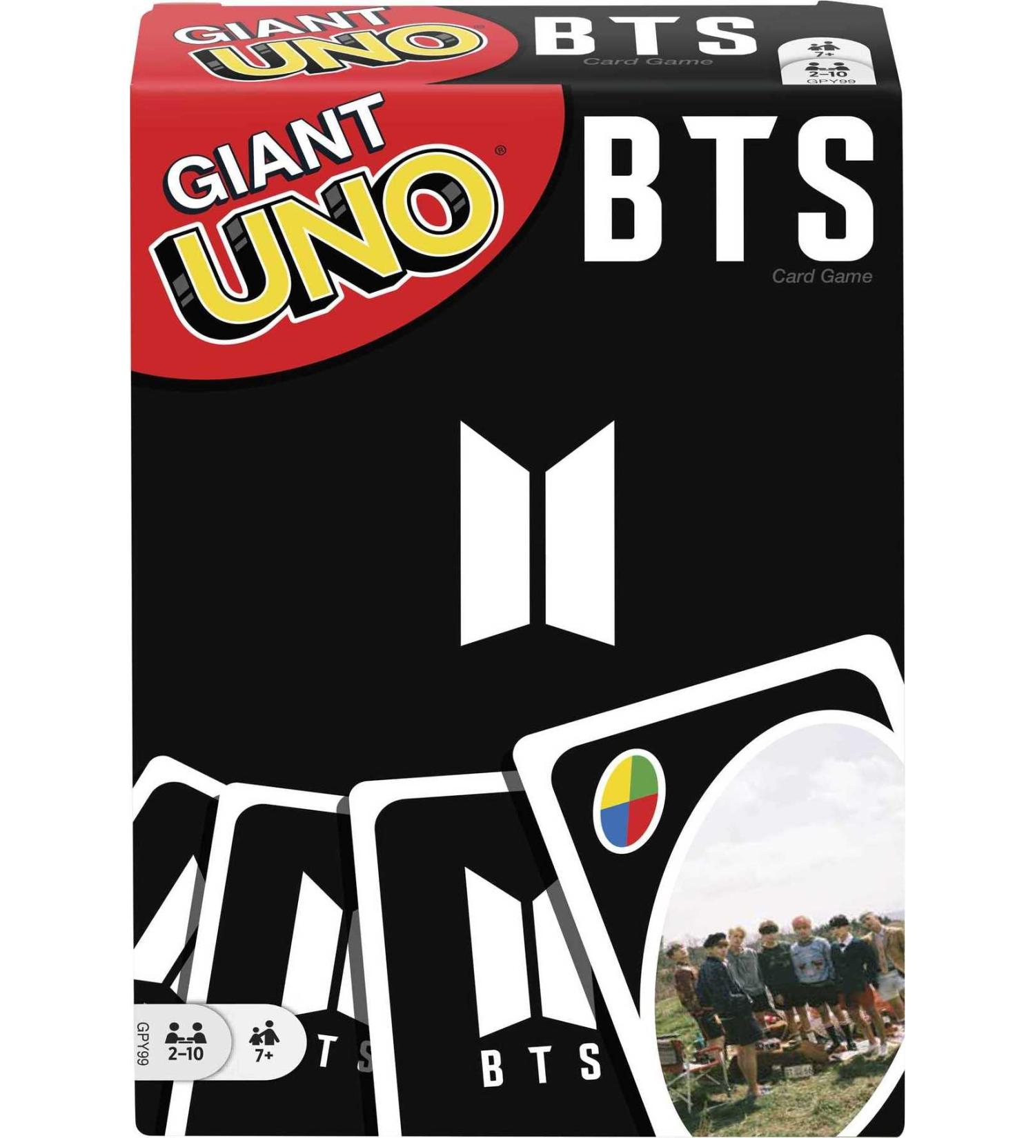 Giant UNO BTS Card Game - 108 Cards inspired by BTS Superstars | Perfect Gift for Boys and Girls Ages 7 & Up - Buy Online on GoSupps.com