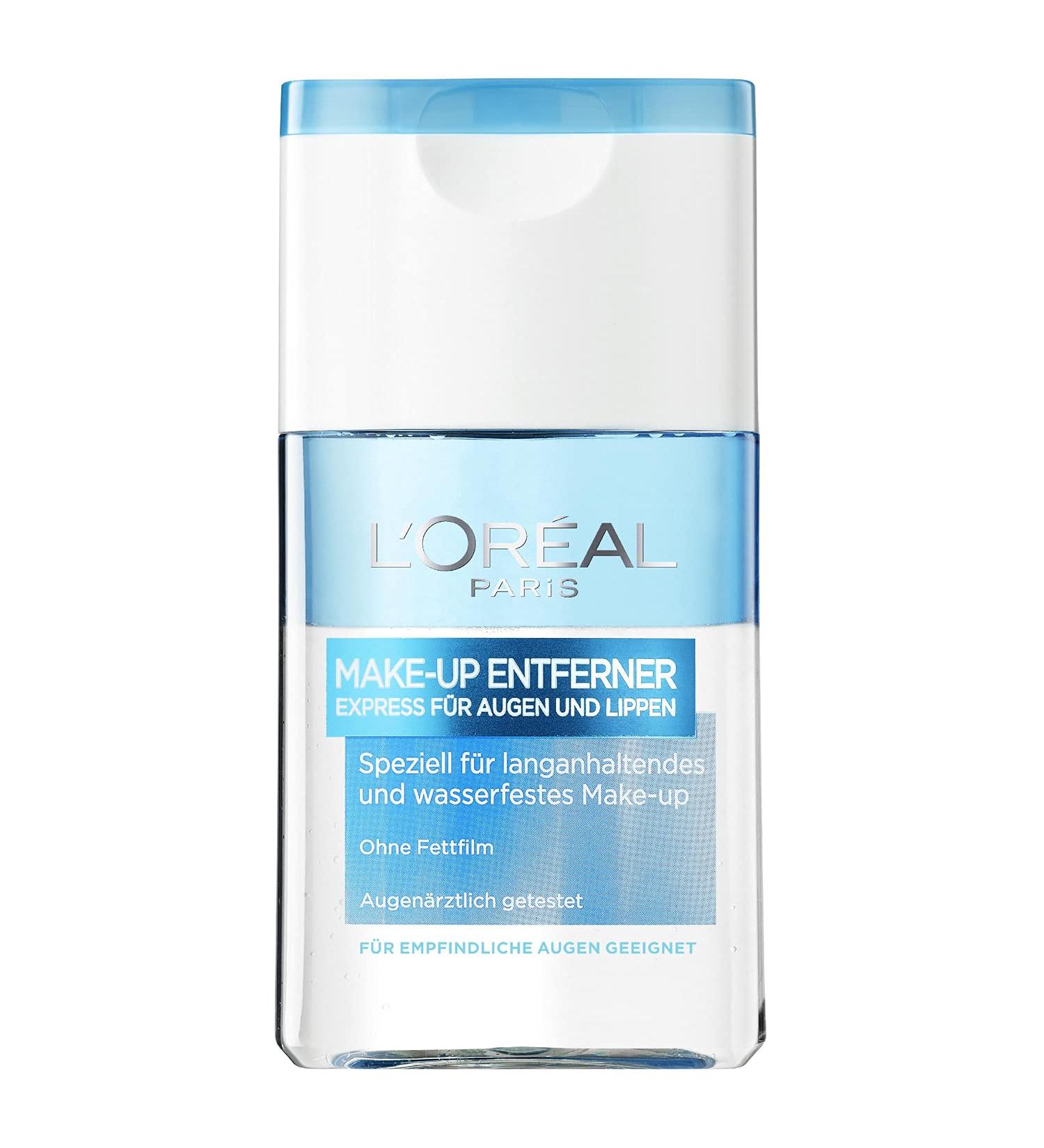 L'Or al Paris Waterproof Make-Up Remover for Sensitive Eyes - Gentle Facial Cleanser 125ml | International Shipping - Buy Online on GoSupps.com