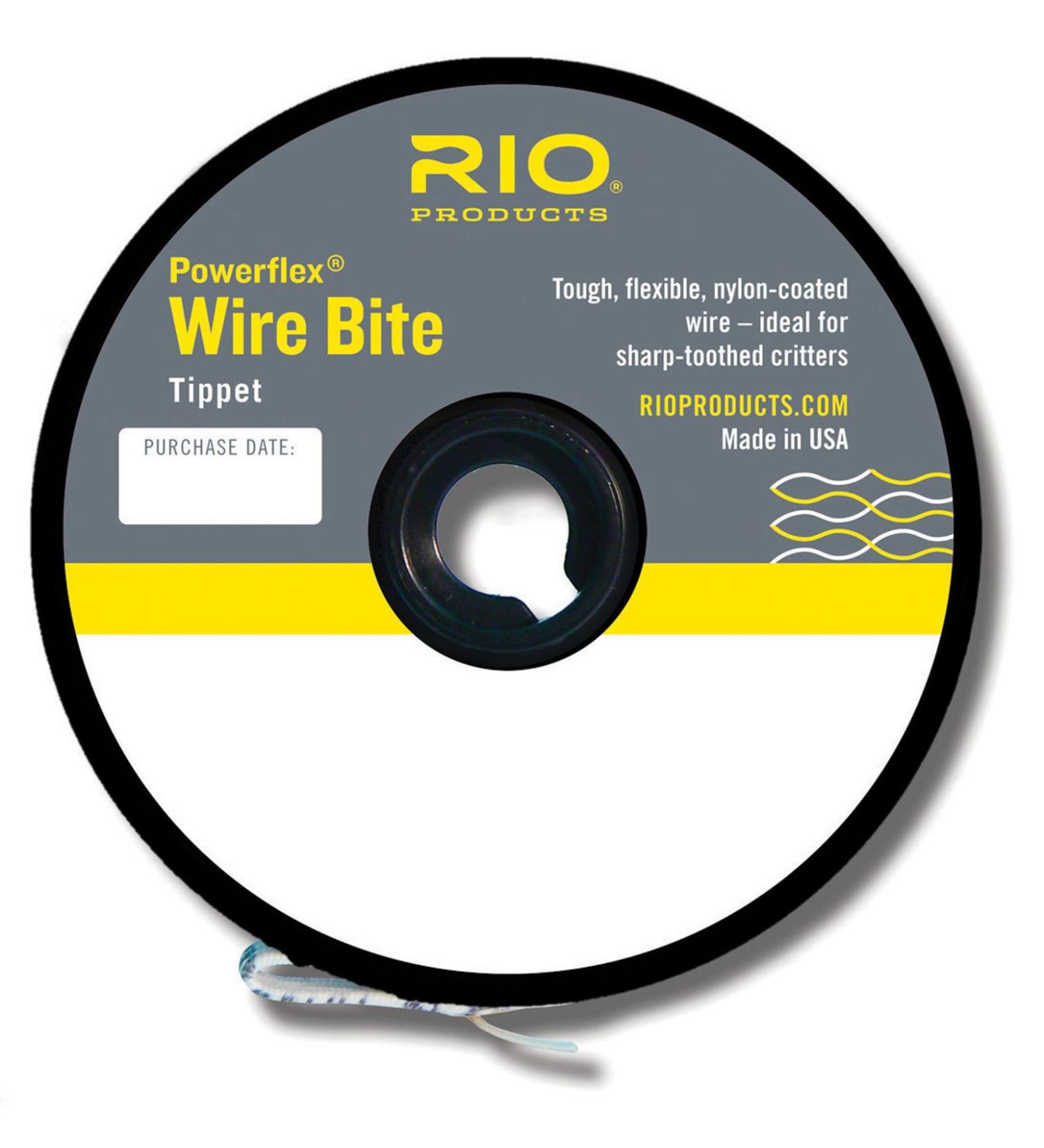 Rio Fly Fishing Tippet Power Flex-Wire Bite Tippet 30Lb 15'. Fishing Tackle, Clear