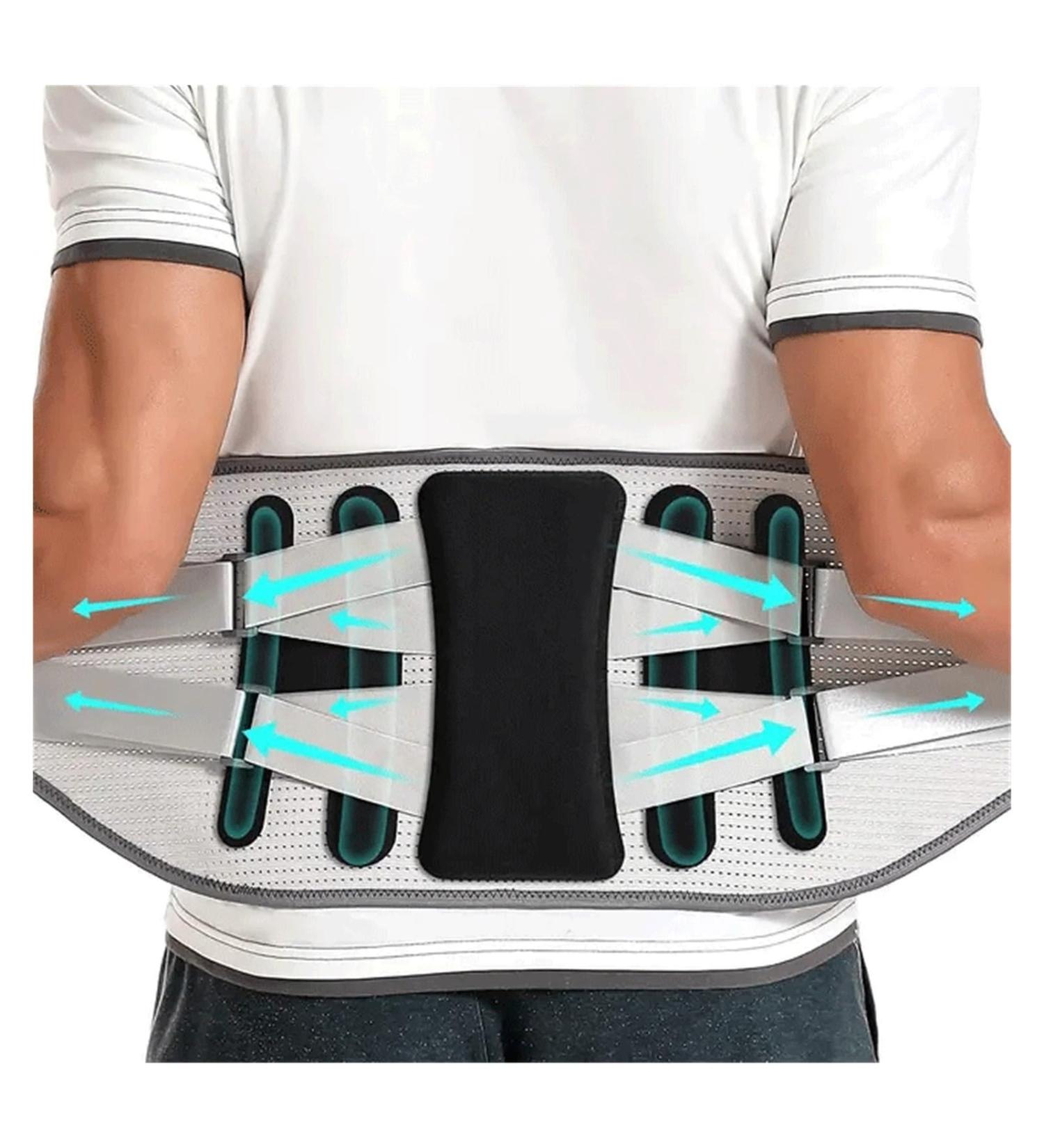 DFHBFG Lumbar Support Belt Disc Herniation Orthopedic Strain for Back Posture Spine Decompression Brace Dropshipping(Size:Medium) Medium Grey - Buy Online on GoSupps.com