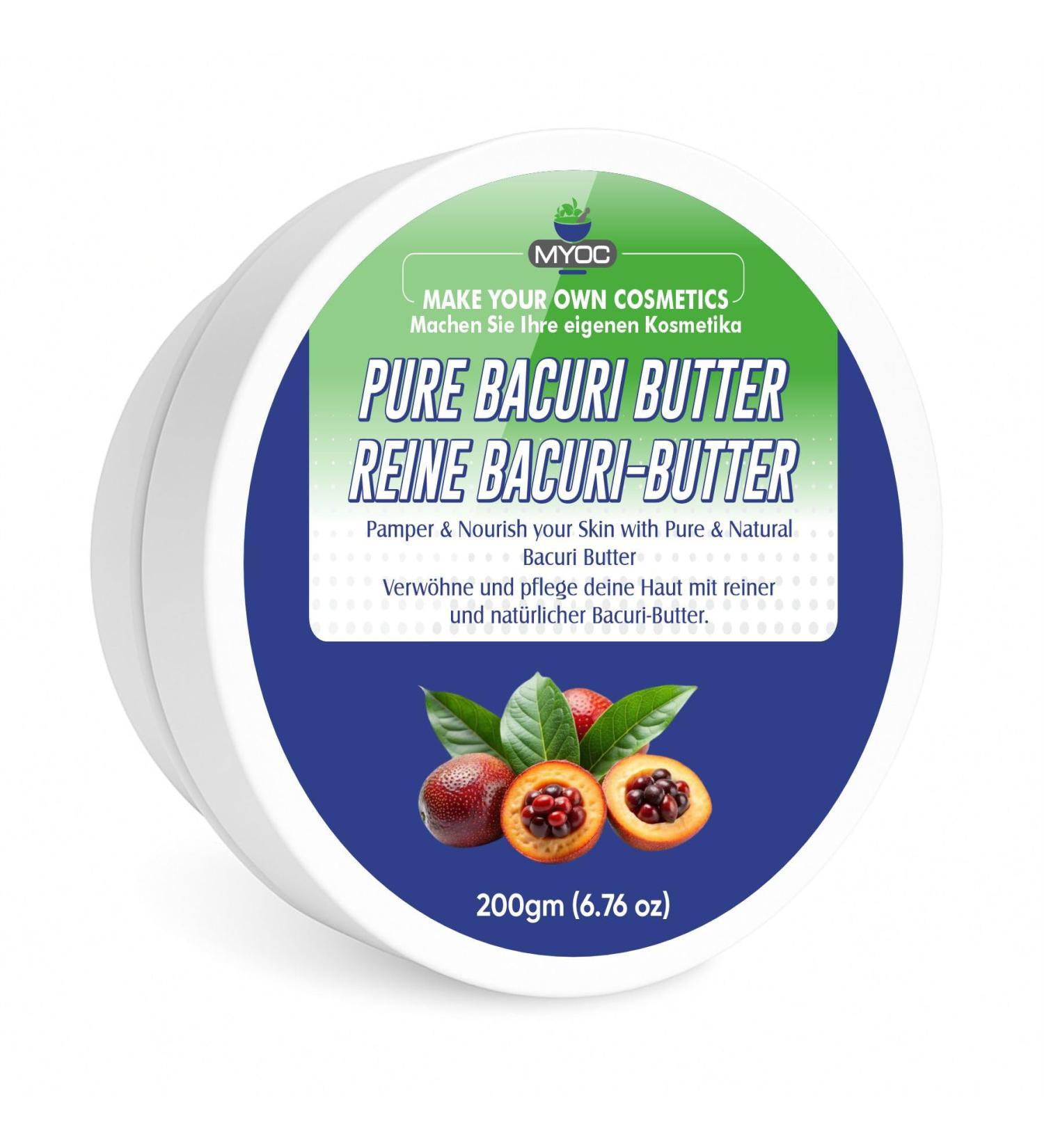  MYOC Bacuri Butter Natural Cosmetic Grade | Ideal for DIY Creams Balms Lotions Soaps & Cosmetic Formulations | 200 g (7.05 oz) - Buy Online on GoSupps.com