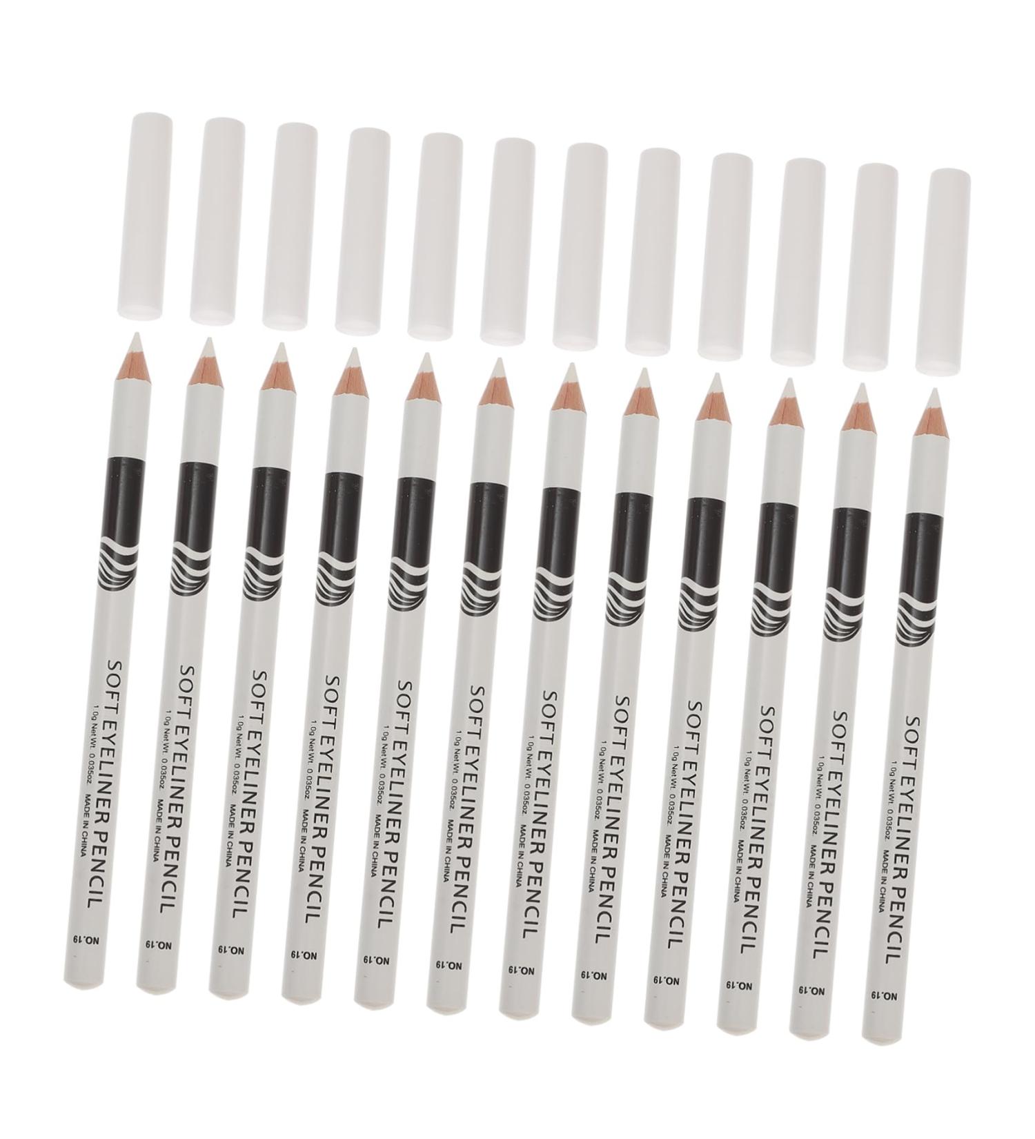 PLAFOPE 12pcs Lying Silkworm Eyeliner Cosmetics Pencils Highlighter Eyeliner Pencils Eyeliners White Powder - Buy Online on GoSupps.com