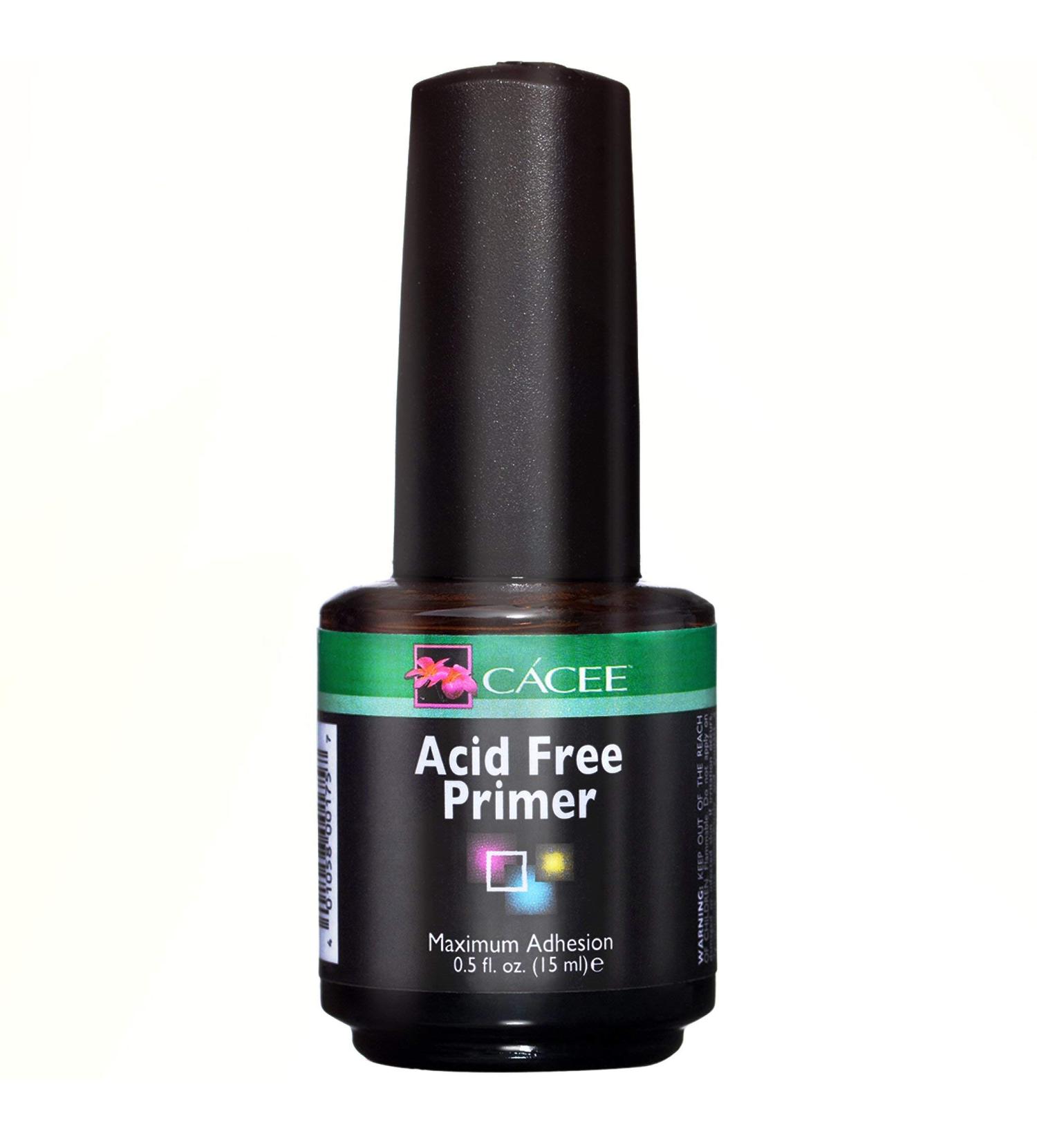 Nail Primer 0.5 oz by Cacee - Acid Free, Low Odor | Protect & Strengthen Natural Nails for Acrylics & Gel Polish - UV/LED Compatible - Buy Online on GoSupps.com