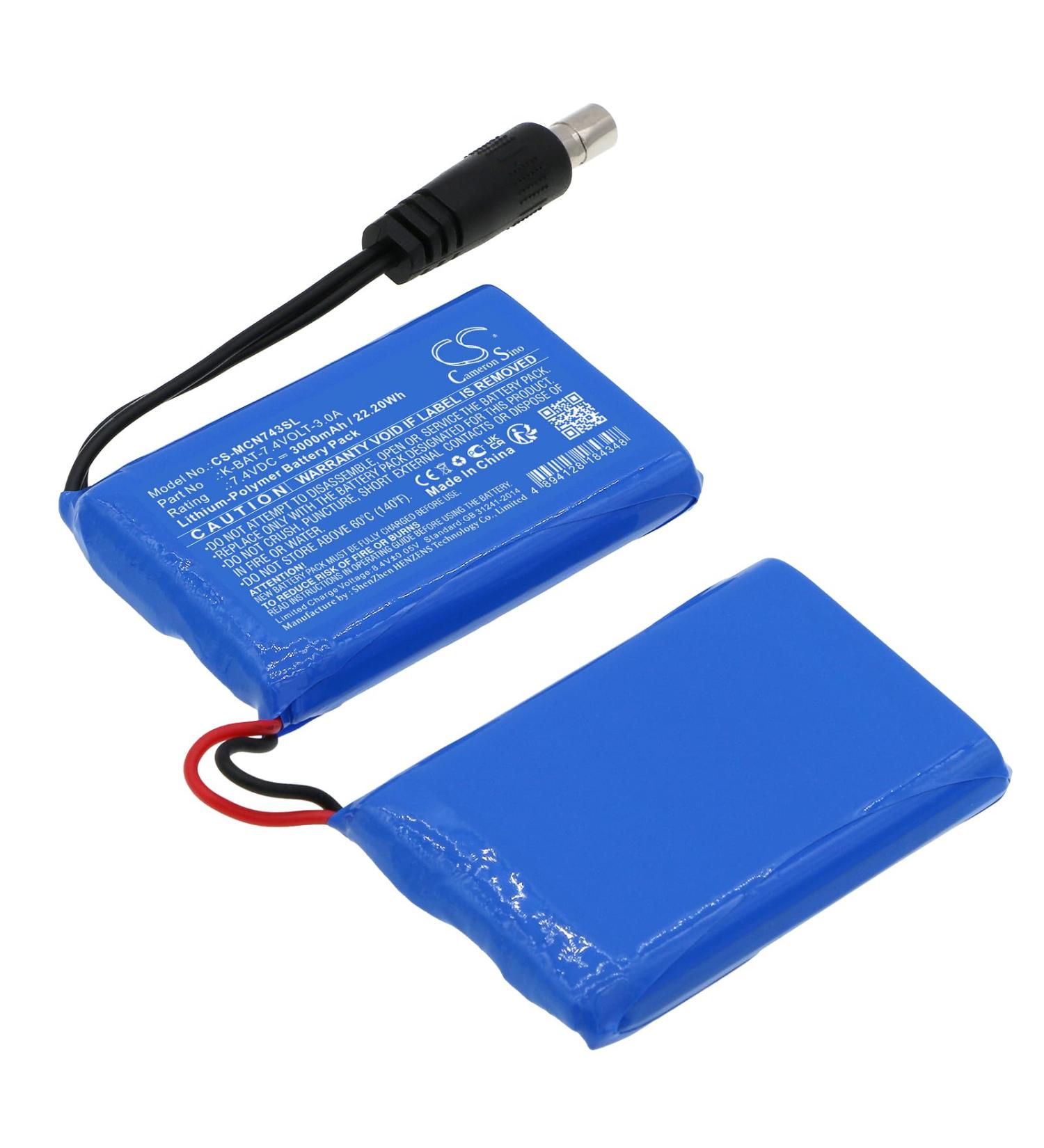 Battery Replacement for Macna Gloves Socks K-BAT-7.4VOLT-3.0A - Quality Power Solution for Your Gear - Buy Online on GoSupps.com