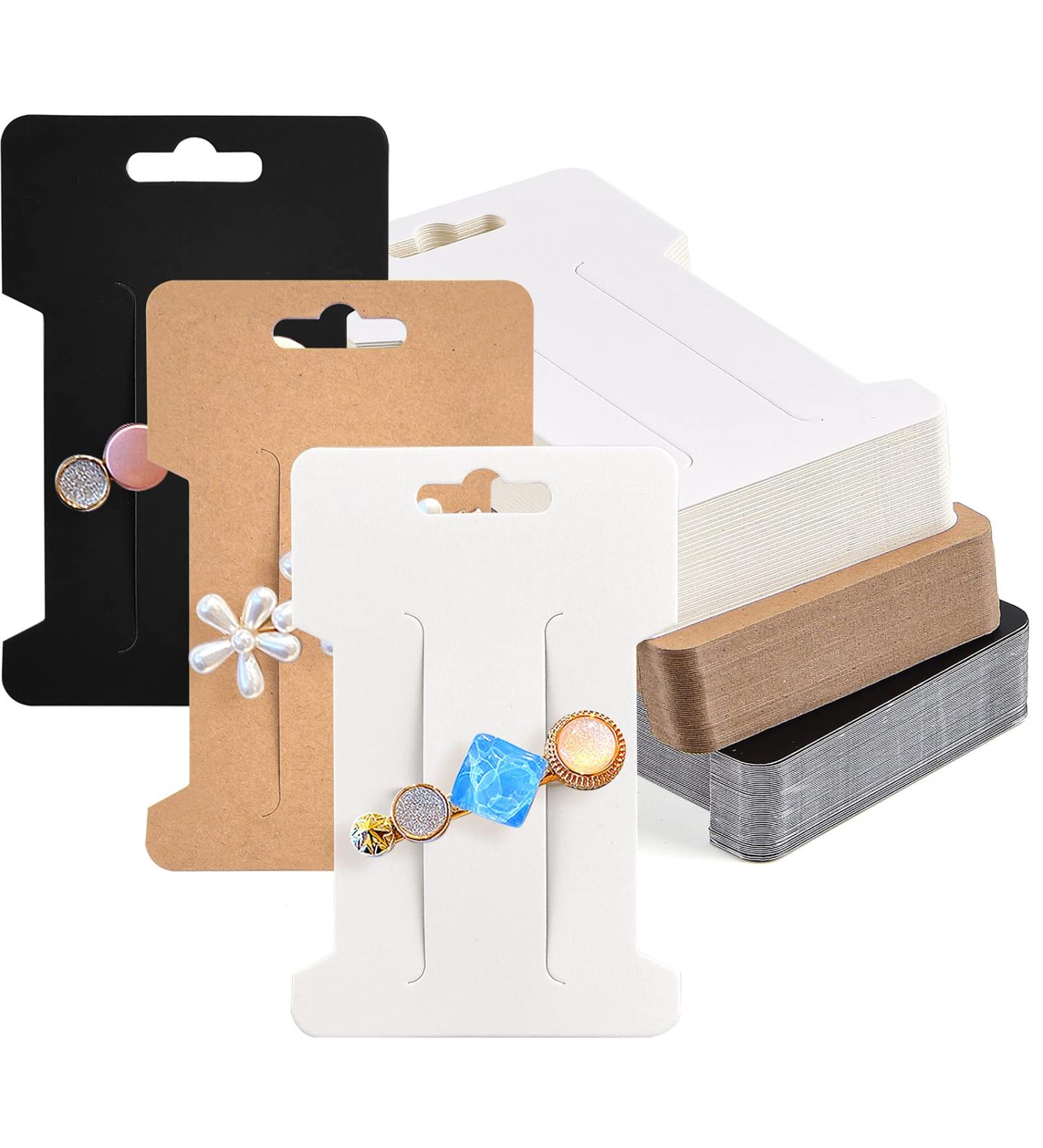 Coopay 150 Piece Hair Clip Display Cards - Multicolor Rectangular Paper Cards for Hair Accessories Organization - 4-1/4 x 2-3/4 Inches - Buy Online on GoSupps.com