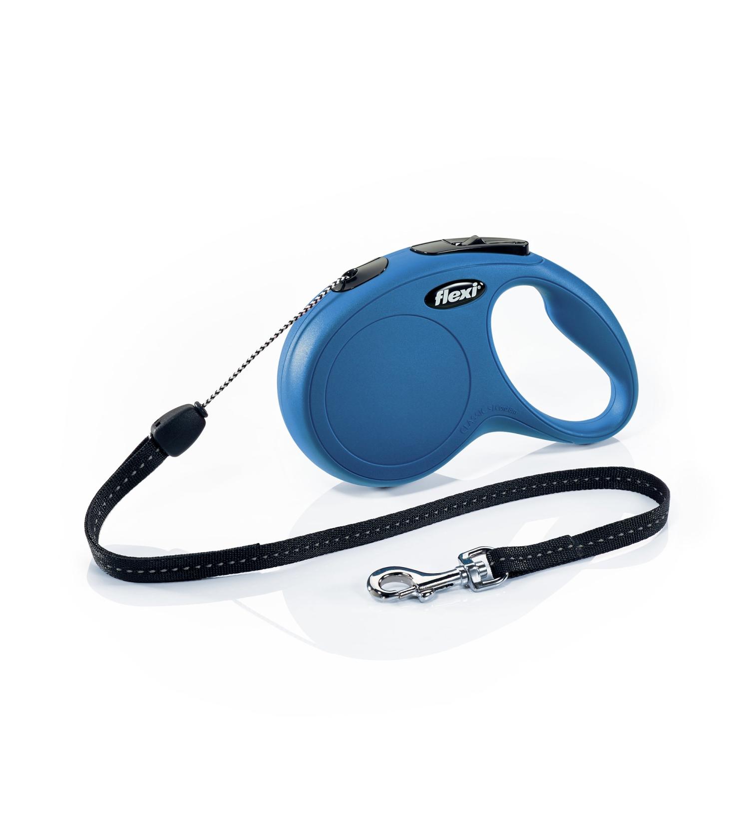 FLEXI Classic 26-Foot Retractable Dog Leash for Small Dogs - Blue | International Shipping Available - Buy Online on GoSupps.com