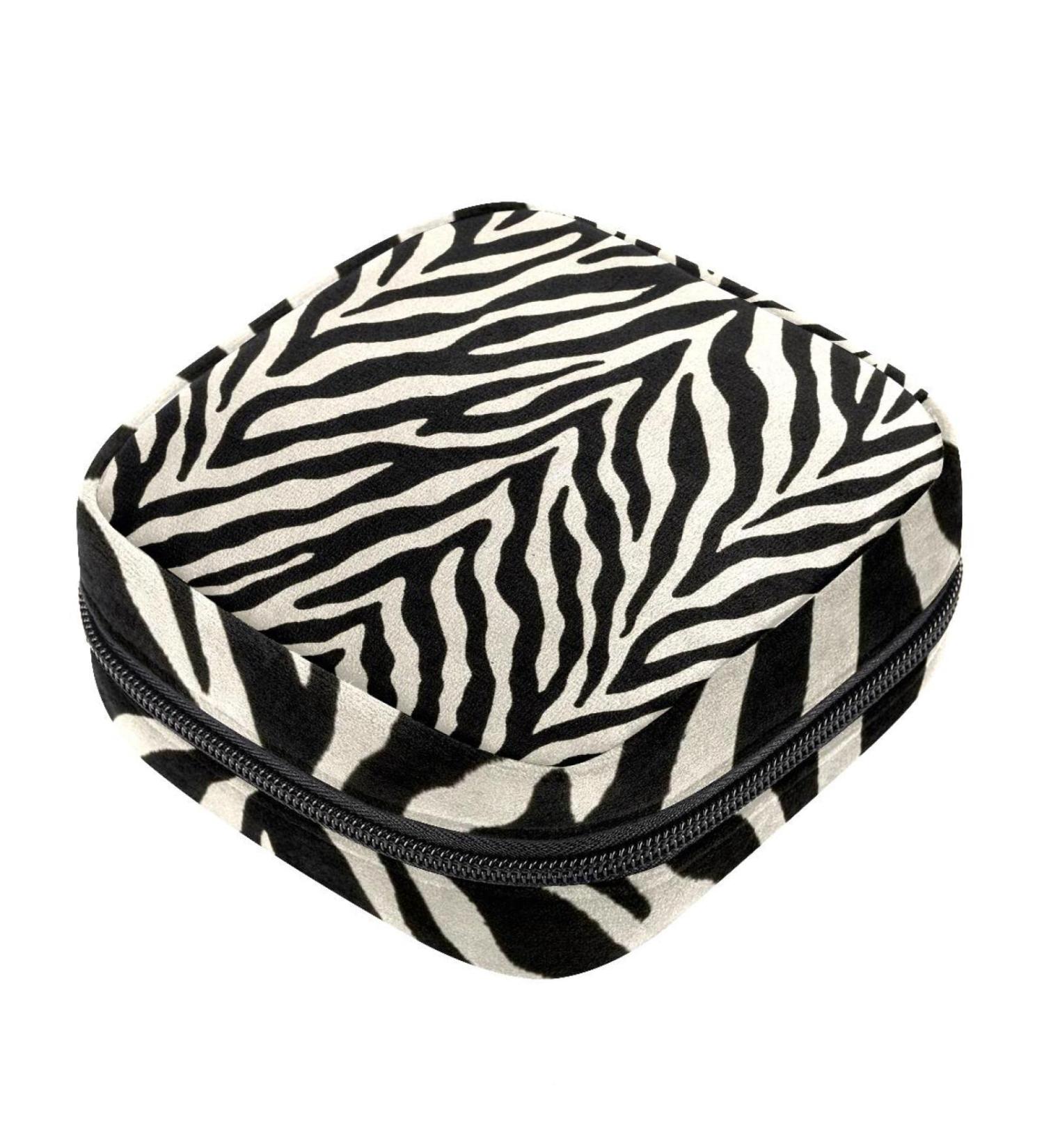 Animal Print Sanitary Napkin Storage Bag Portable Menstrual Pad Bag for Teen Girls Tampons Sanitary Pads for Women Ladies Multicoloured 09 - Buy Online on GoSupps.com