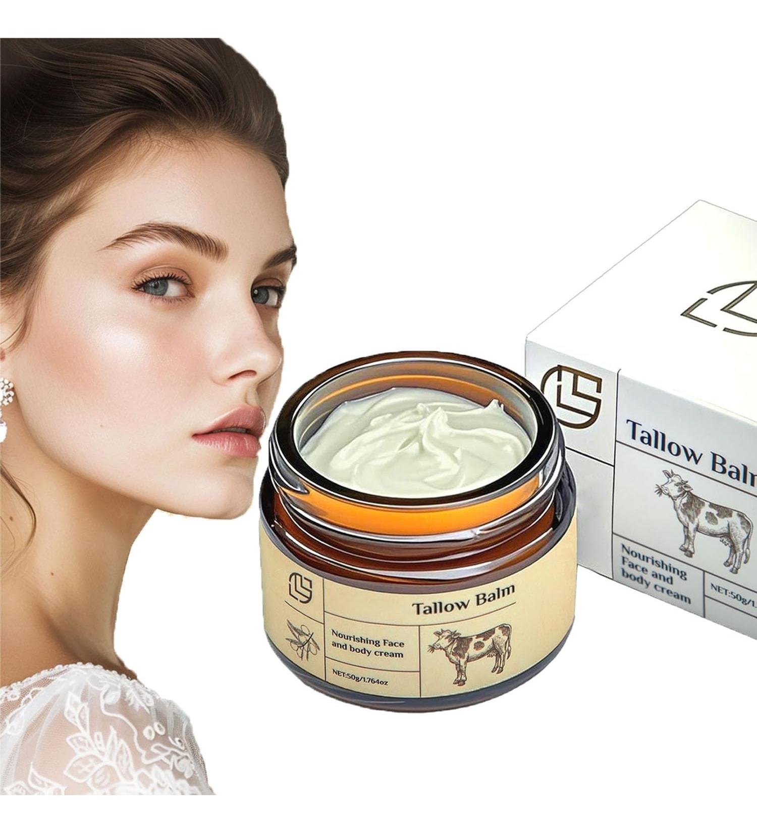 Baume de suif Cr me nourrissante pour le visage et le corps Cr me de suif Hydratante en profondeur pour le visage et le corps soins naturels pour une peau douce et souple - Buy Online on GoSupps.com