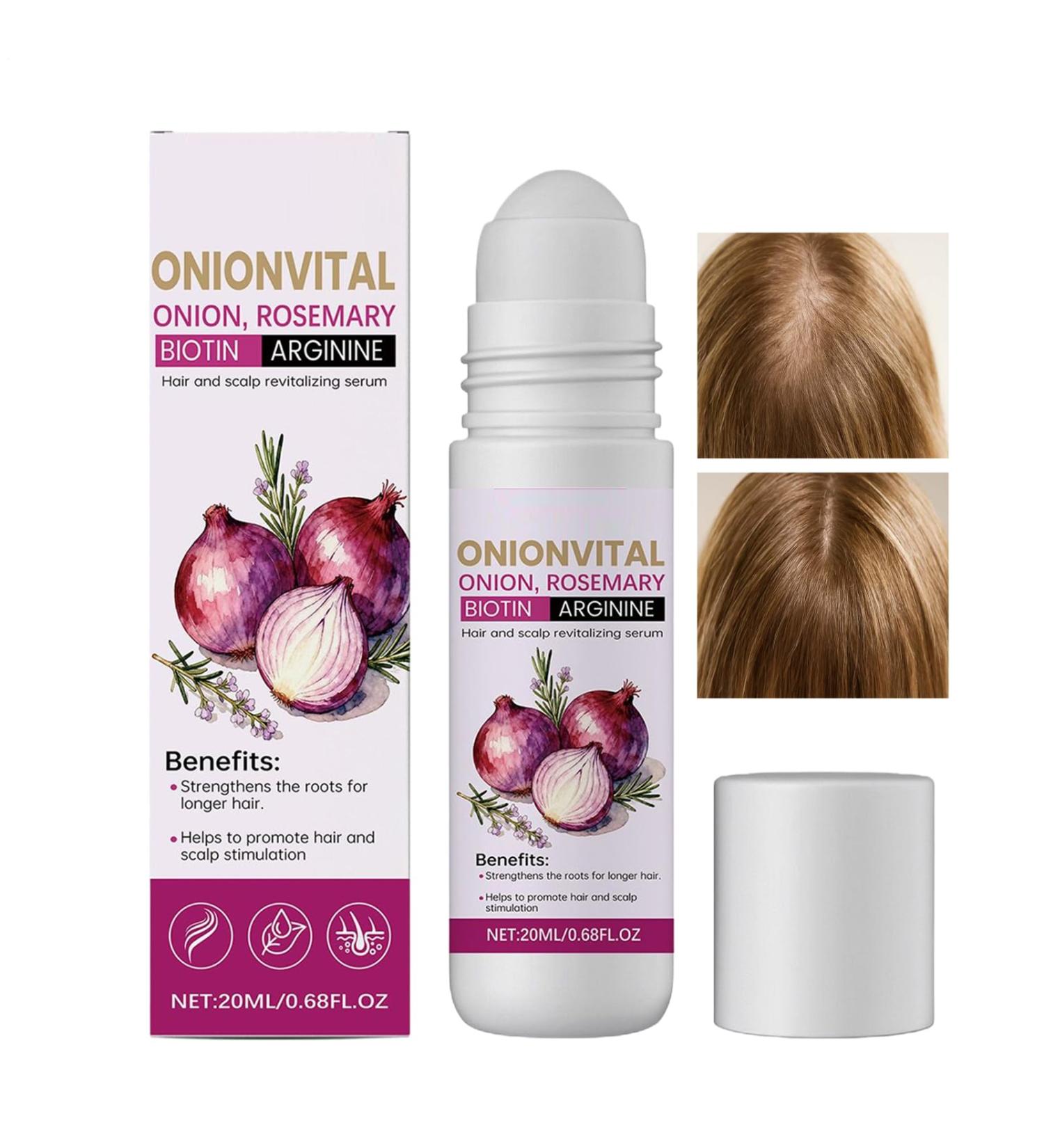 Scalp oil for hair growth - 20ml roll-on stimulator for roots hair thickening oil post-cut styling application daily care