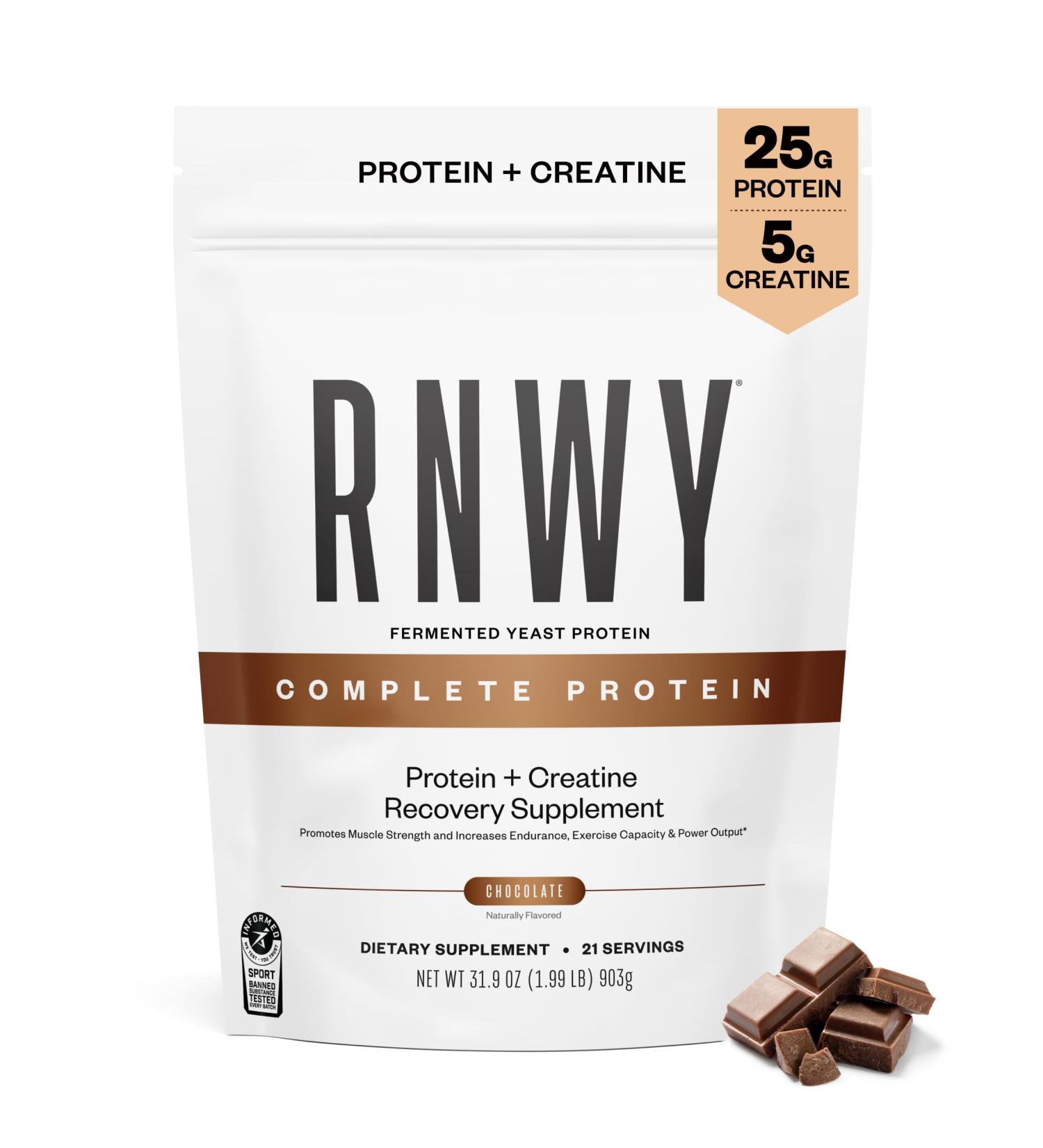 25g Chocolate Protein + 5g Creatine Powder Vegan Plant-Based Protein with Digestive Enzymes to Build & Recover 21 Servings Chocolate 1.99 Pound (Pack of 1) - Buy Online on GoSupps.com