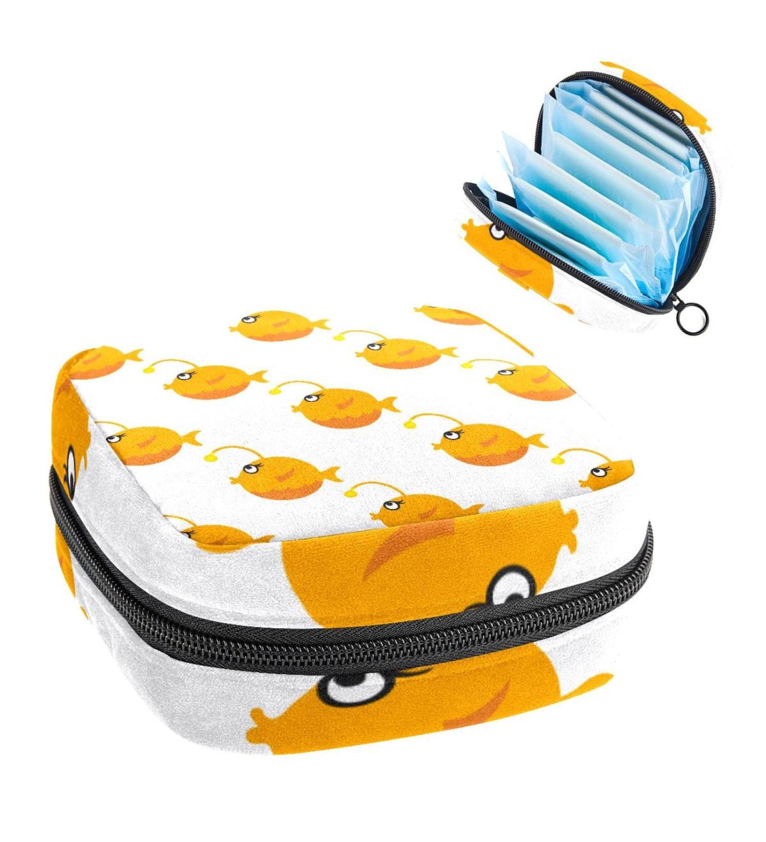 Shop Women's Bonds Still Pad Holder - Cartoon Angler Fish Portable Period Kit Bag | Stylish Feminine Product Bag for Girls - Buy Online on GoSupps.com