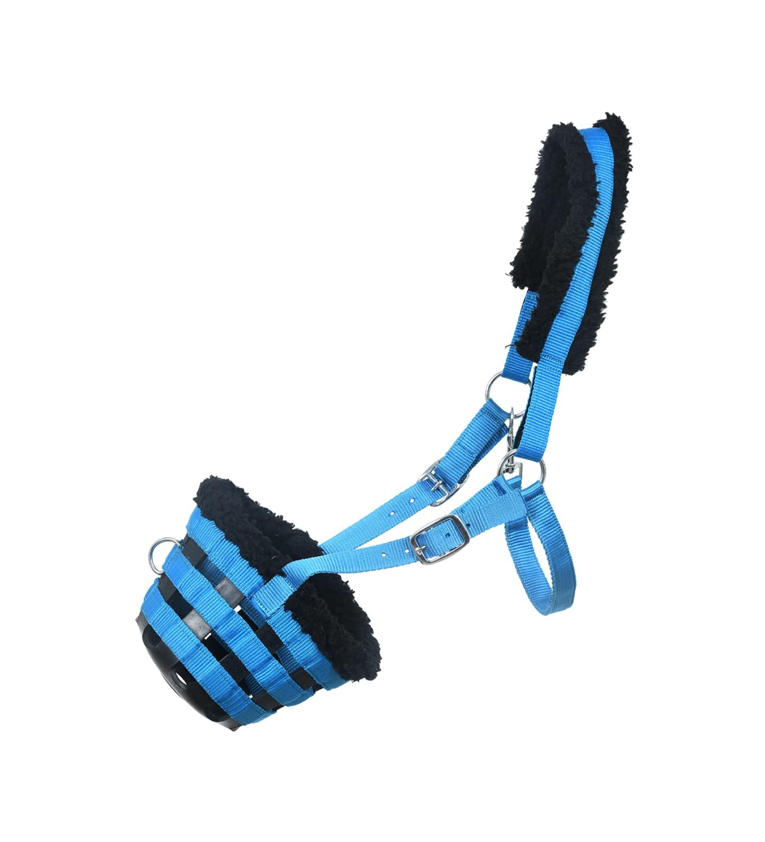 SIE Horse Pasture Muzzle Feed Bag - Cob Turquoise | Durable Solid Color for Horses | International Shipping Available - Buy Online on GoSupps.com