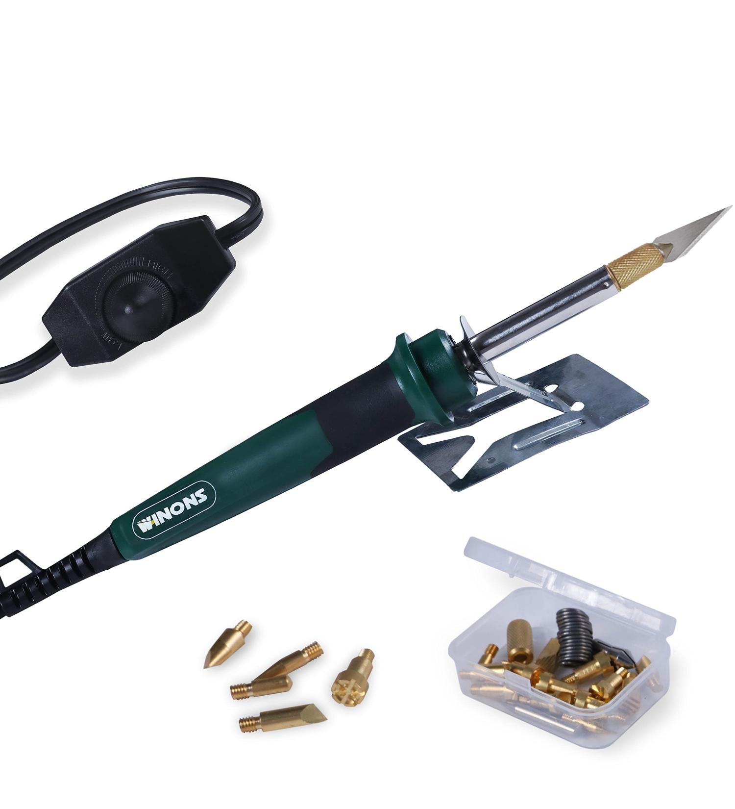 WINONS Hot Knife Plastic Cutter with Temperature Control (Set of 25)  WBT-0003-6 Multipurpose Stencil Cutter with Soldering Iron and Wood Burning Tips - Buy Online on GoSupps.com