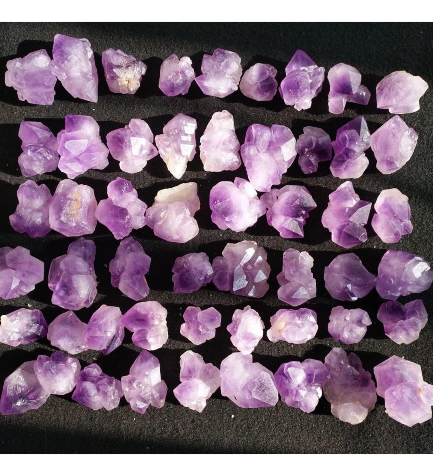 Crystal Rough Home Decoration 500g Natural Skeletal Purple Amethyst Cluster Quartz Crystal Point Display Specimen s - Buy Online on GoSupps.com