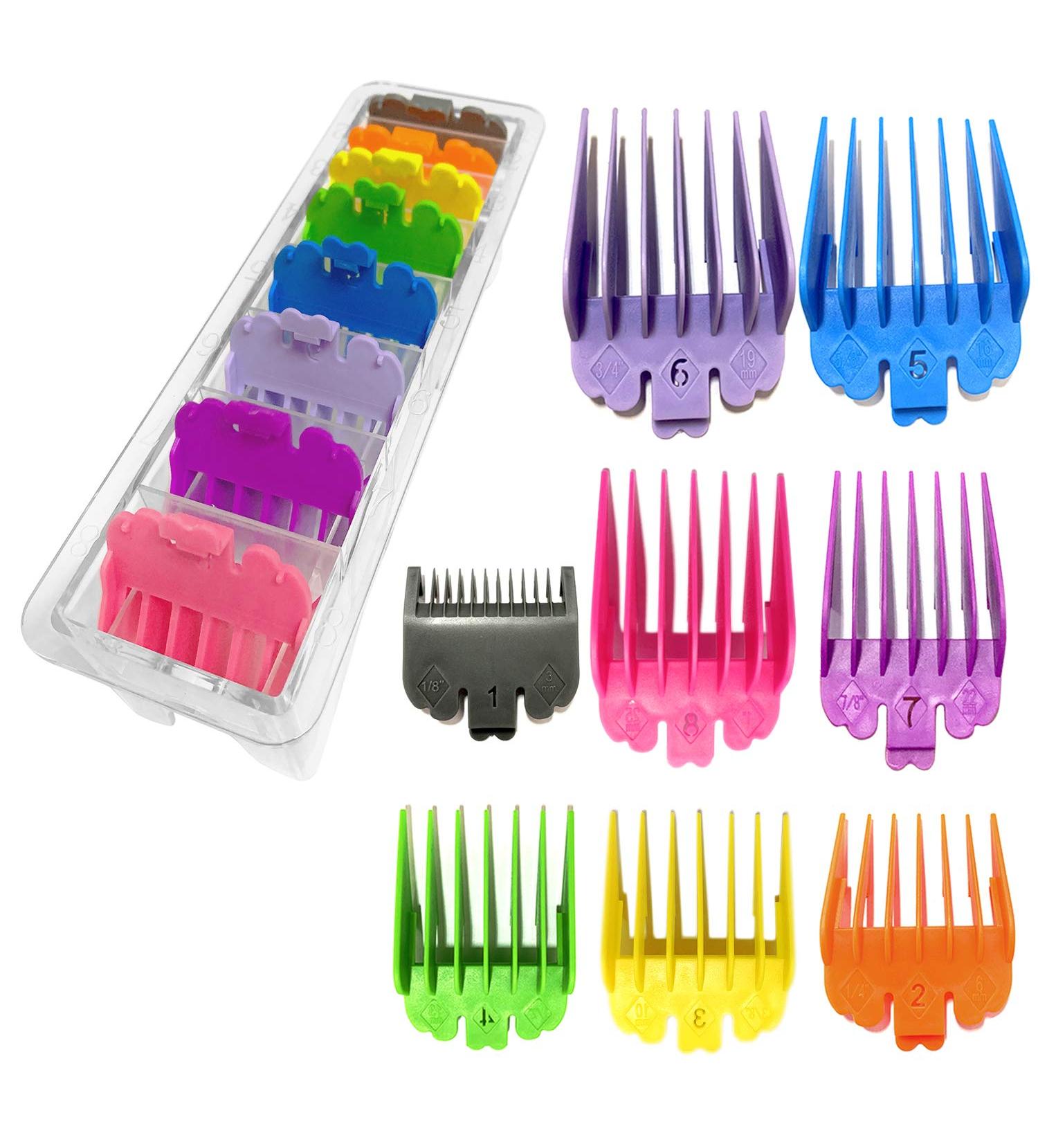 8 Pieces Guide Combs Sized from 1/8 to 1 (3mm-25mm) Replacement Guards Set Fits for Most Full Size Hair Clippers/Trimmers - Buy Online on GoSupps.com