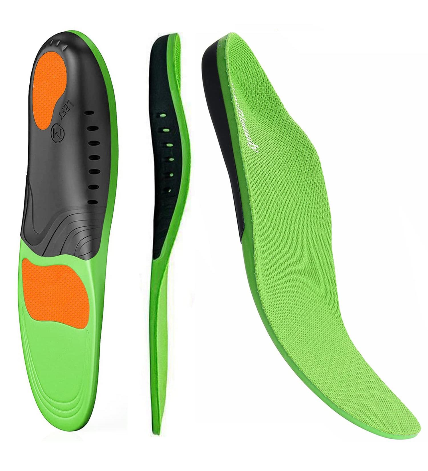 FonsBleaudy Orthotic Inserts with Arch Support - Shock Absorption Insoles for Plantar Fasciitis & Foot Pain - M Women 9-11 / Men 8.5-10 - Buy Online on GoSupps.com