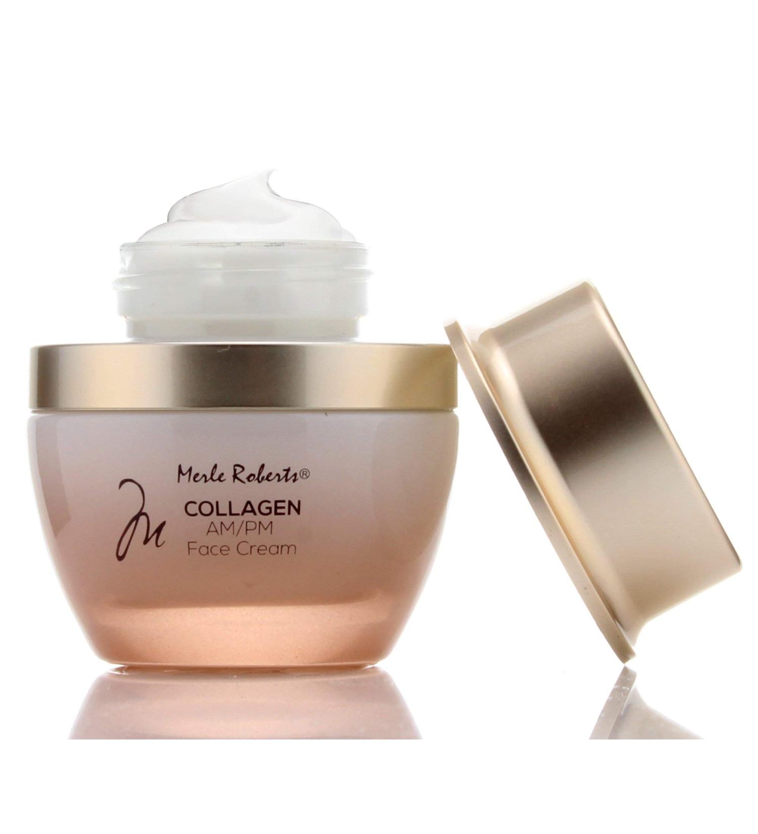 Merle Roberts Day and Night Face Cream with Collagen. Anti-Aging face cream for Wrinkles Fine Lines Uneven Skin Tone and Dry Skin. 1 fl oz (1 Fl Oz (Pack of 1)) - Buy Online on GoSupps.com