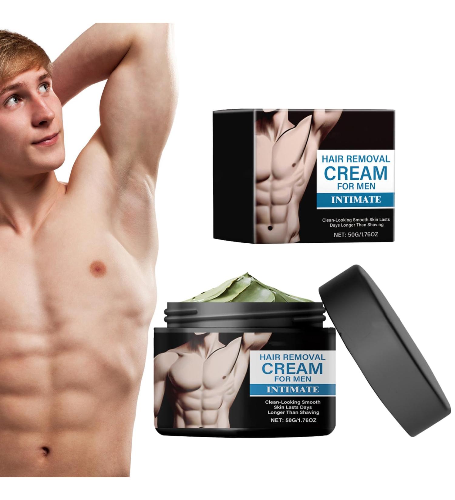 No-Shave Hair Removal Cream 50g Gentle Non-Irritating Lotion for Men Hair Removal Care for Intimate Areas - For Body Legs Arms Underarms Back and Intimate Areas - Buy Online on GoSupps.com