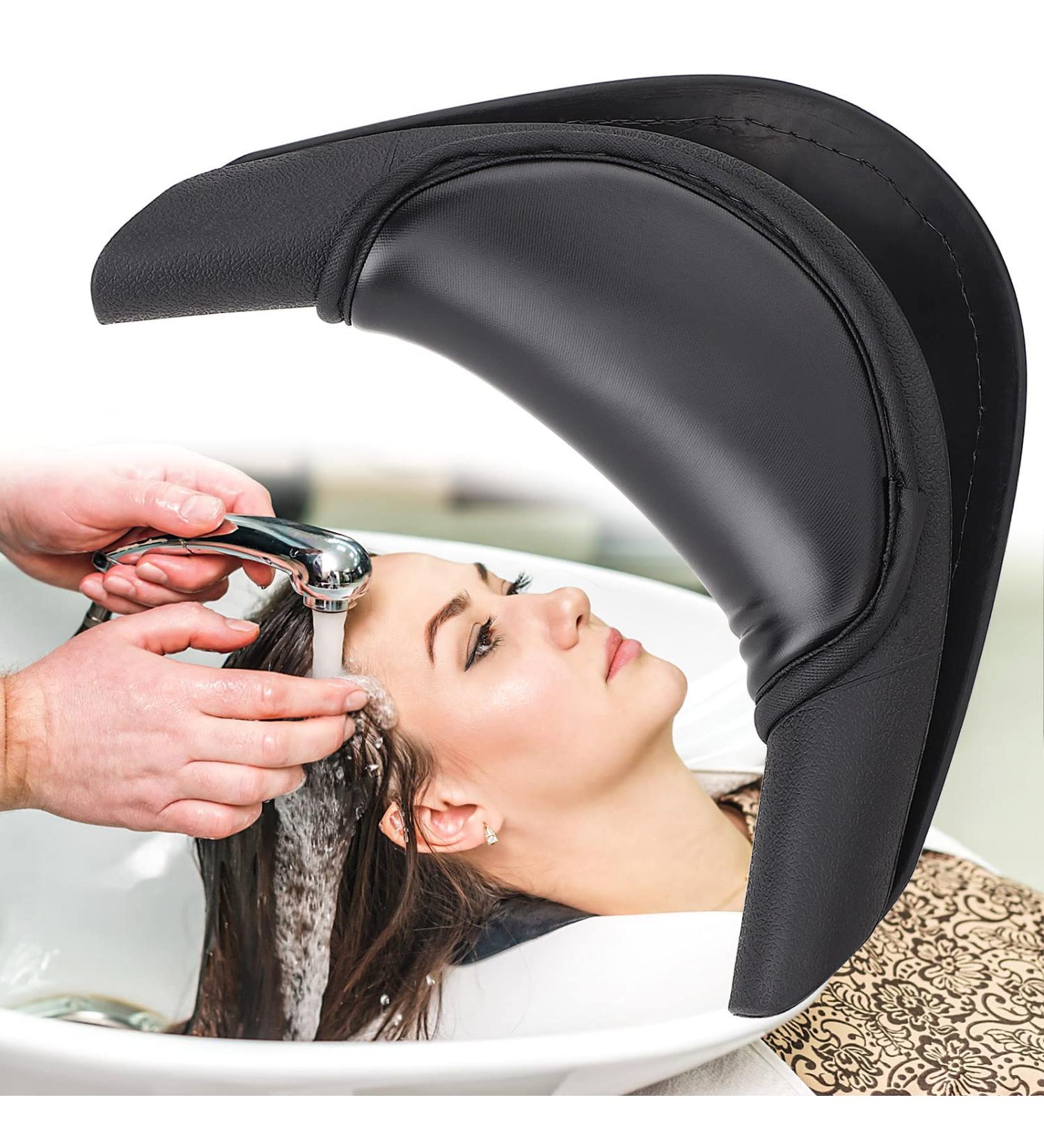 Noverlife Hair Spa Neck Rest Cushion - Silicone Sponge Neck Support for Salon Hair Washing - Shampoo Bowl Pillow for Hair Spa Sink - Gripper Rubber - Buy Online on GoSupps.com