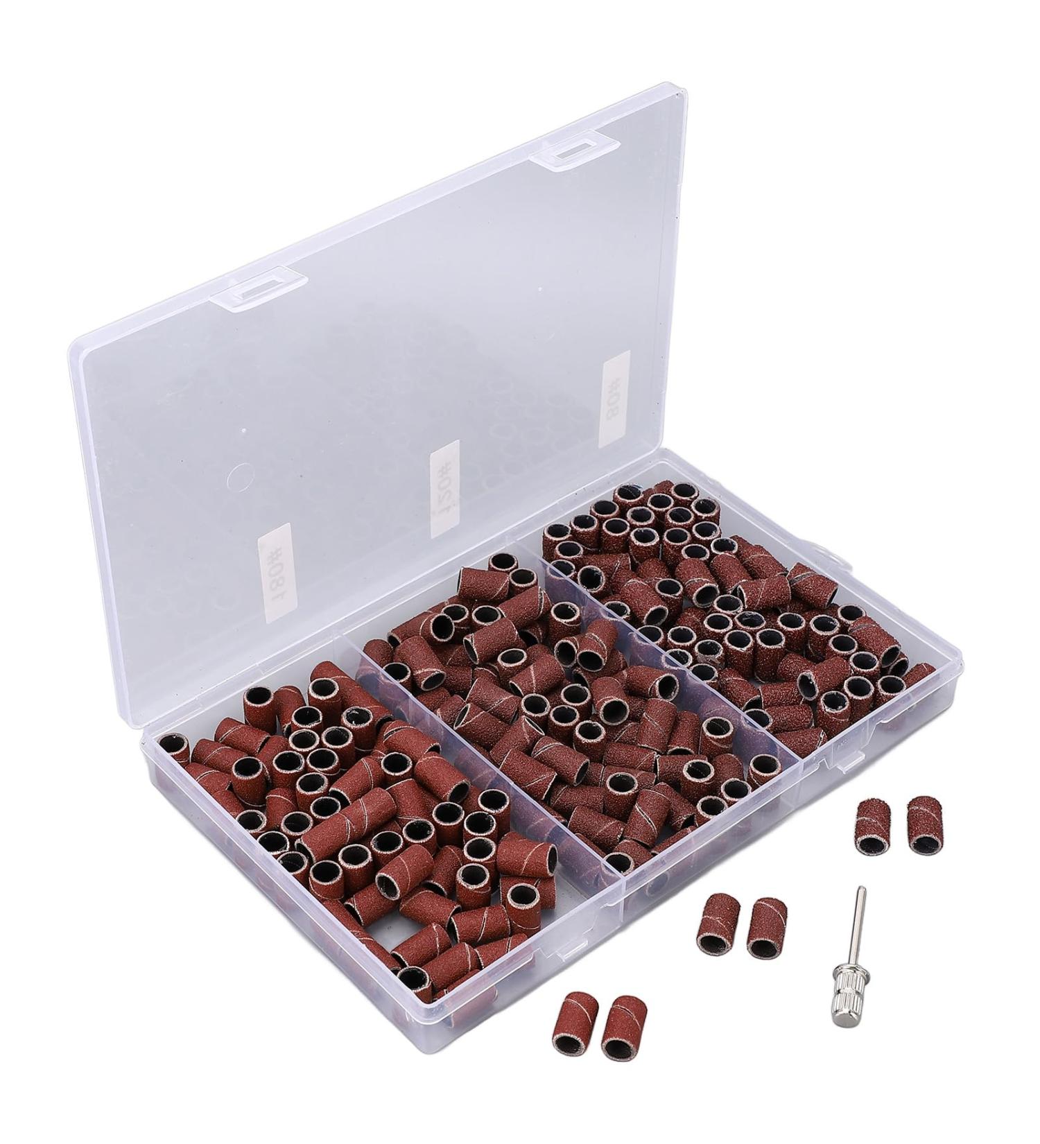 Sonew Nail File Sanding Bands Different Coarseness Nail Drill Sanding Bands Mandrel for Foot Care Perfect Accessory Selection - Buy Online on GoSupps.com
