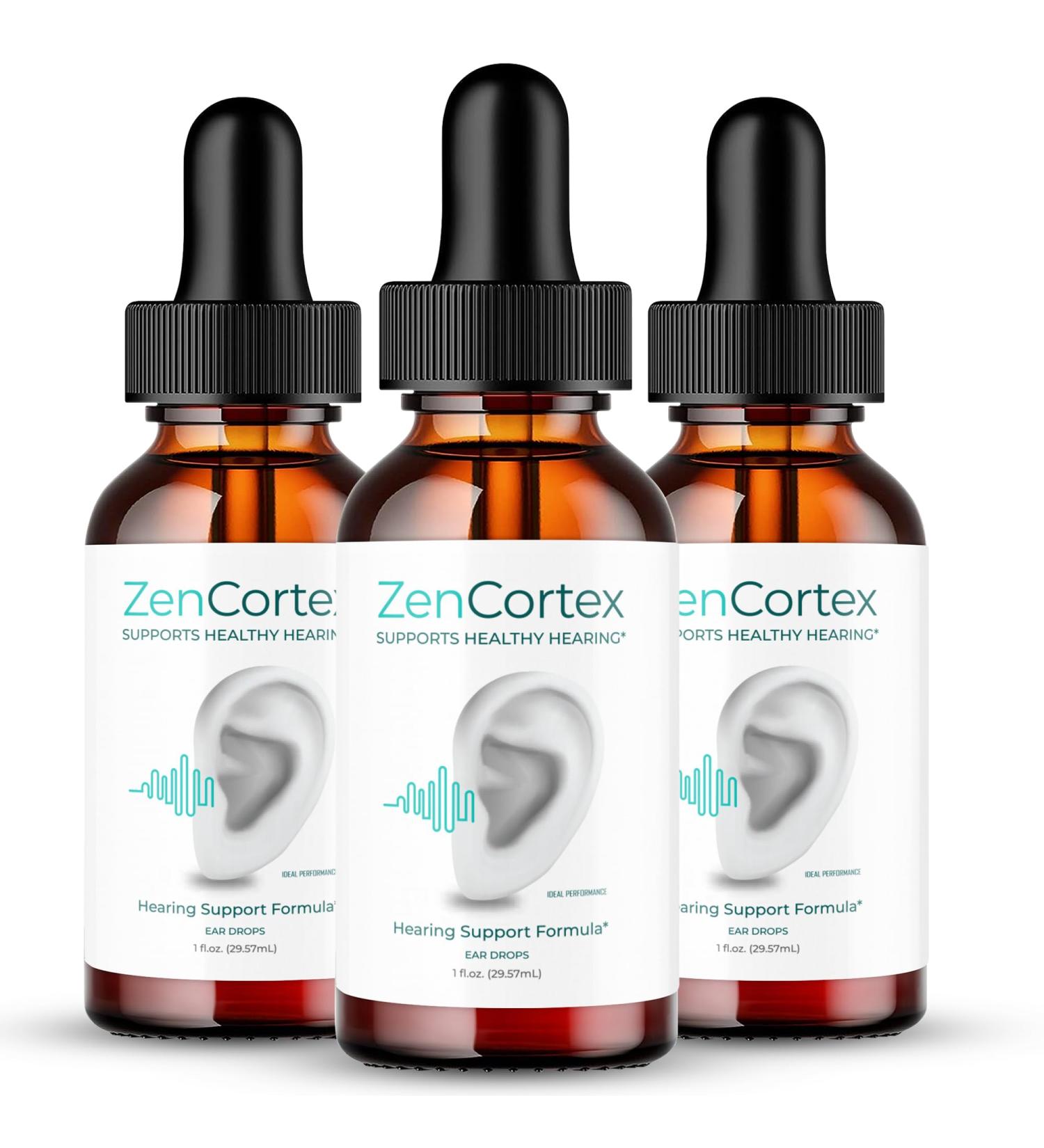 IDEAL PERFORMANCE Zencortex Tinnitus Relief for Ringing Ears Drops Zencortex Ring Clear Tinnitus Drops Tinnitus Treatment Supplement Ear Ringing Relief Tinnitus Zen Cortex Reviews (3 Pack) - Buy Online on GoSupps.com
