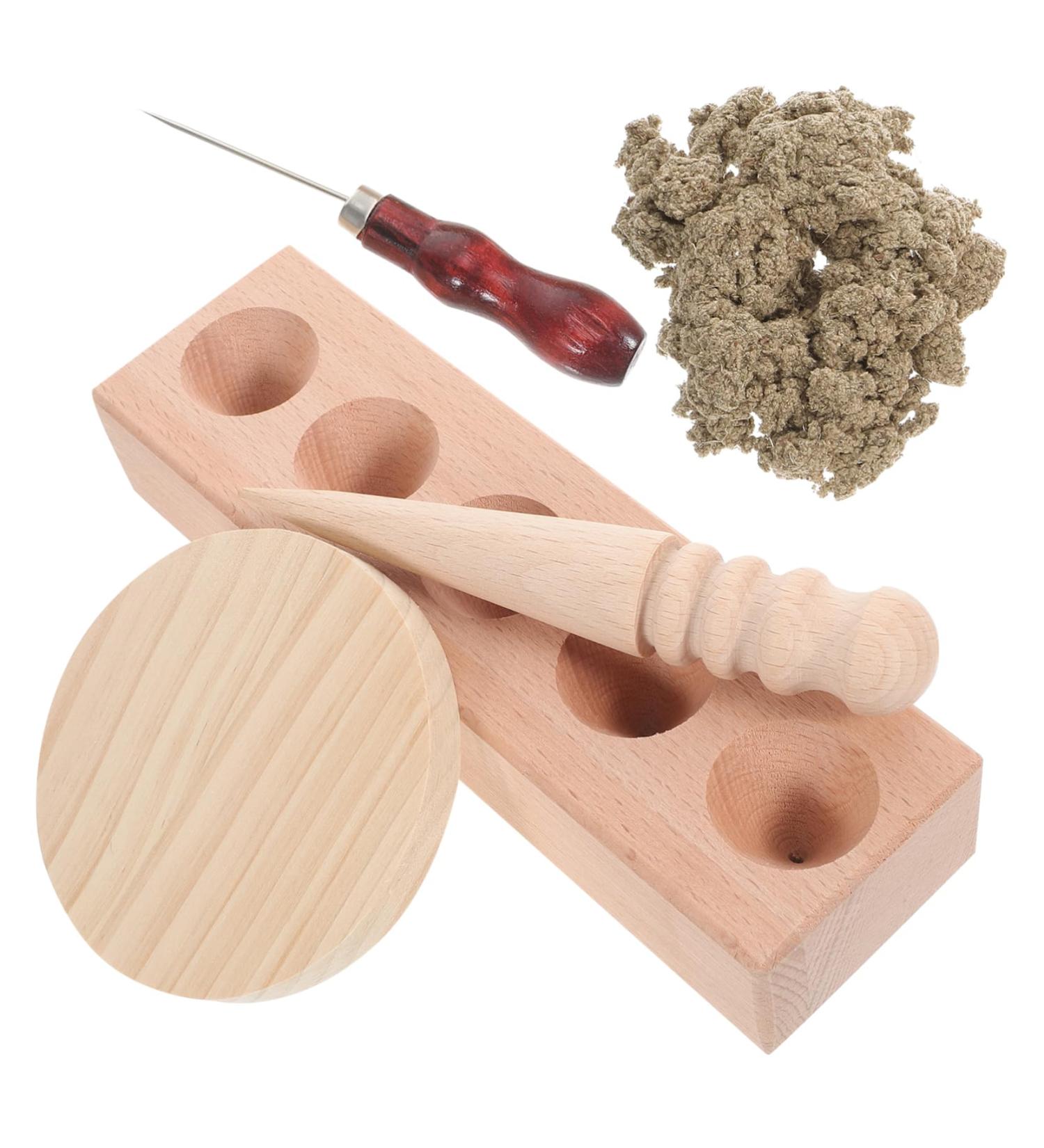 Beavorty 1 Set Aita Form Massage Device - Heat Moxibustion with Moxa Shapes for Home Health & Wellness - Large Beech Moxibustion Pillar - Buy Online on GoSupps.com