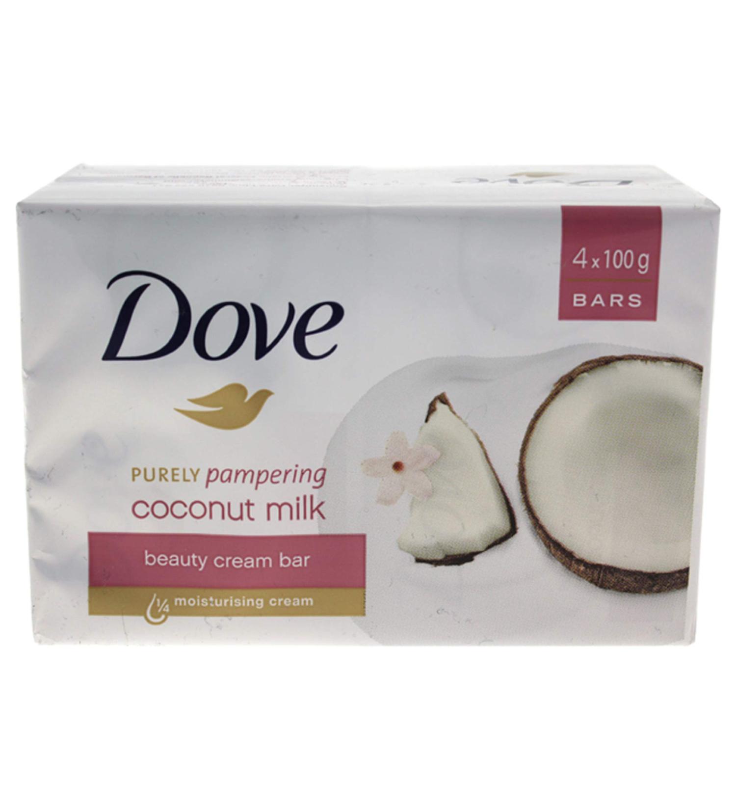 Dove Purely Pampering Coconut Milk Beauty Cream By Dove for Unisex - 3.5 Ounce (Pack of 4)