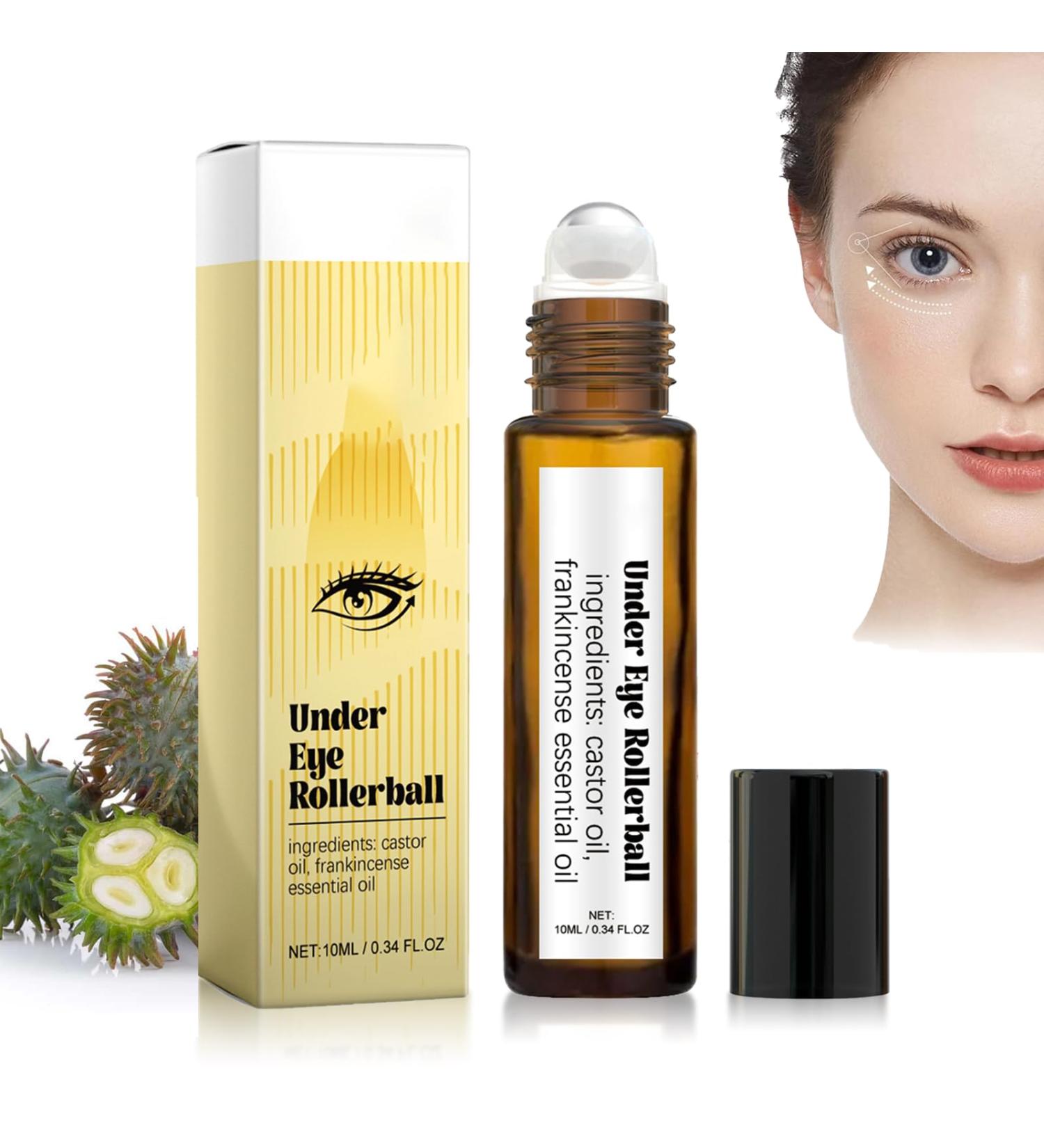 Rollerball Castor Oil & Frankincense Eye Roller | Reduce Dark Circles & Bags Under Eyes - International Shipping - Buy Online on GoSupps.com