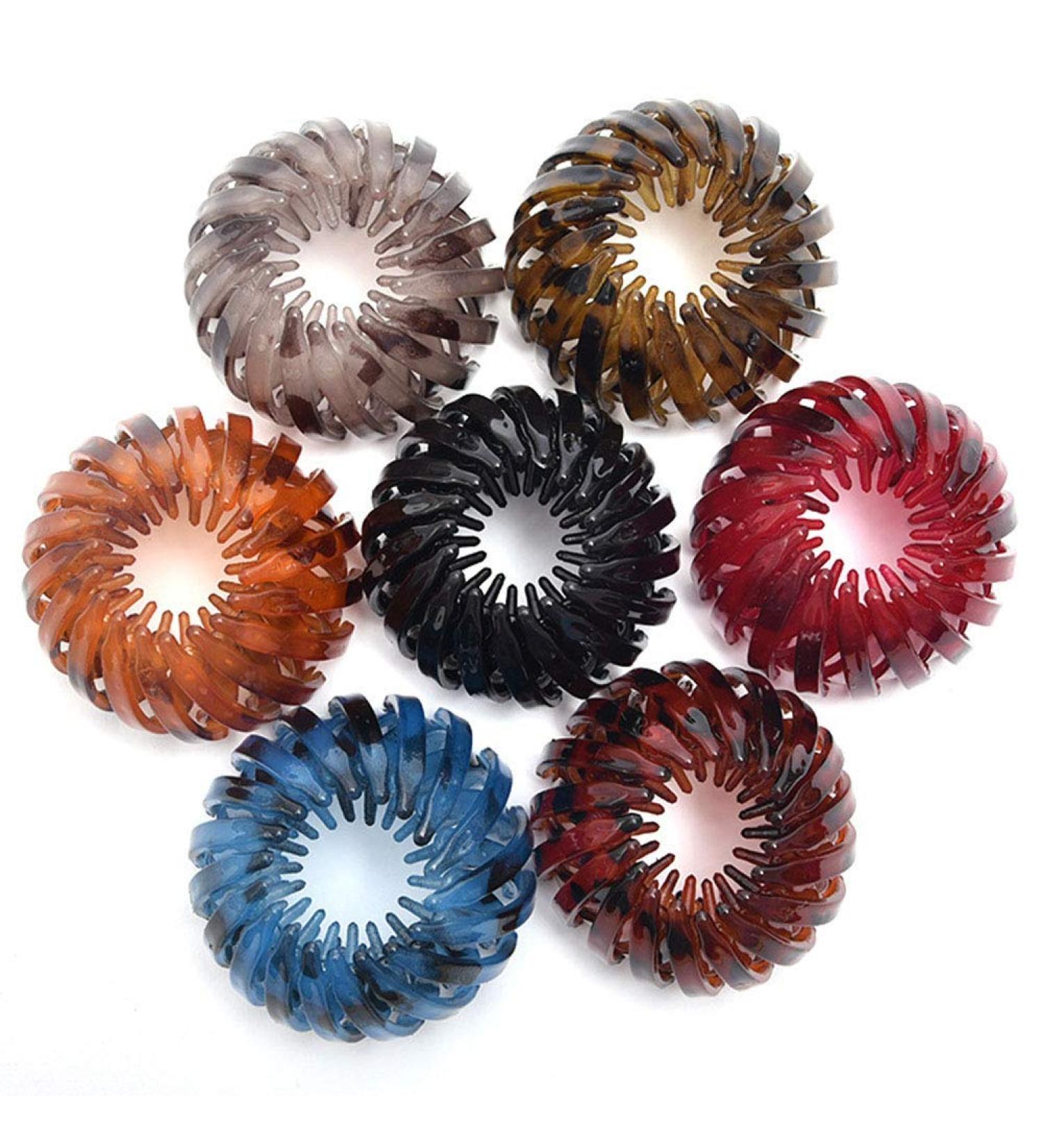 7Pcs Bird Nest Shaped Ponytail Holder Clips for Women and Girls - Hair Styling Tool in 7 Colors - Buy Online on GoSupps.com