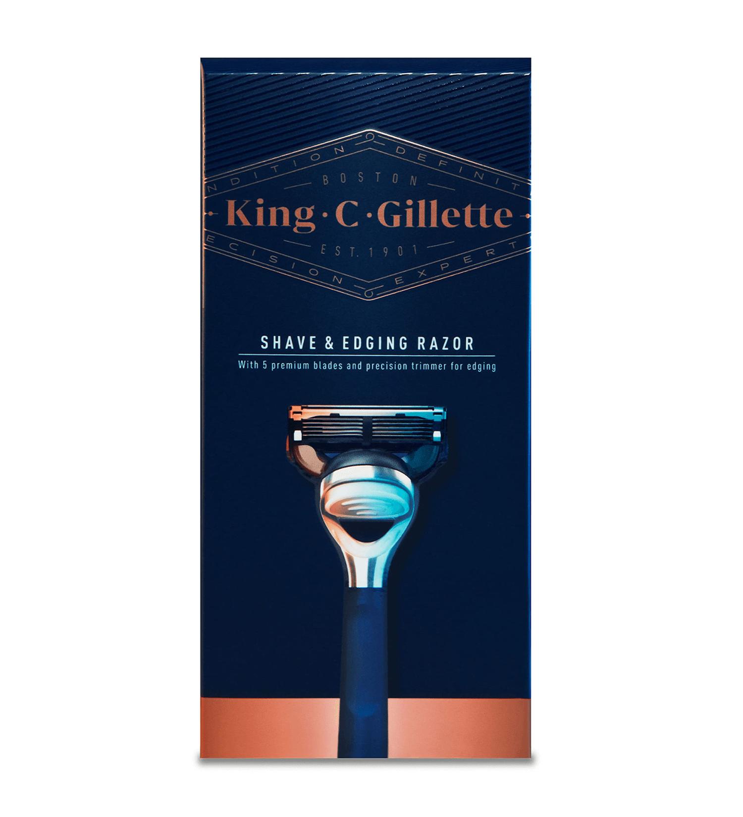 Shop King C Gillette Razor - Navy Blue | Premium Quality for a Smooth Shave - International Shipping Available - Buy Online on GoSupps.com