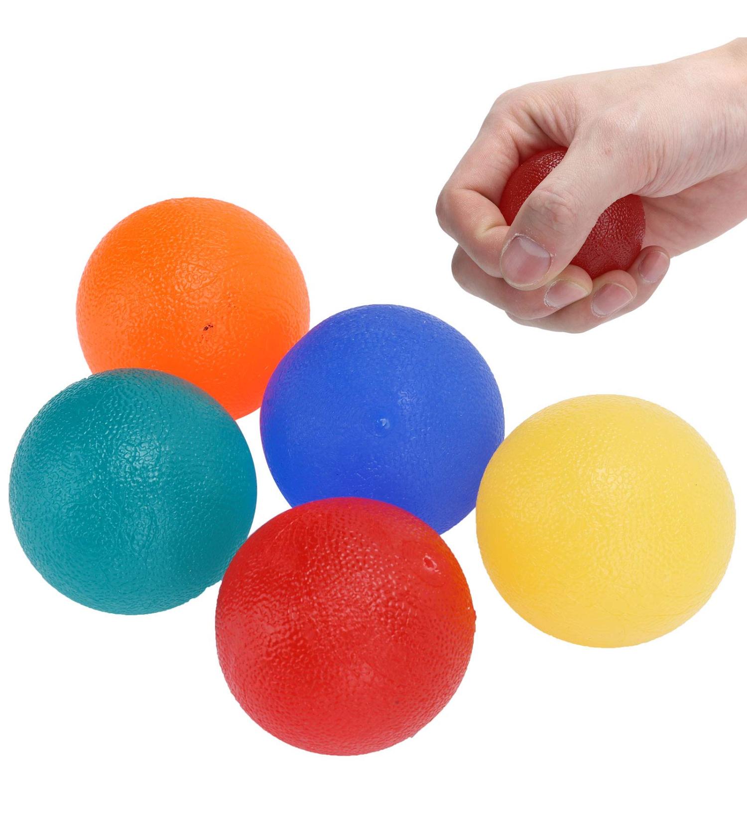ZJchao 5pcs Hand Exercise Balls Round Squeeze Balls Resistance Ball for Hand Finger Grip Strengthening and Arthritis Stress Relief - Buy Online on GoSupps.com