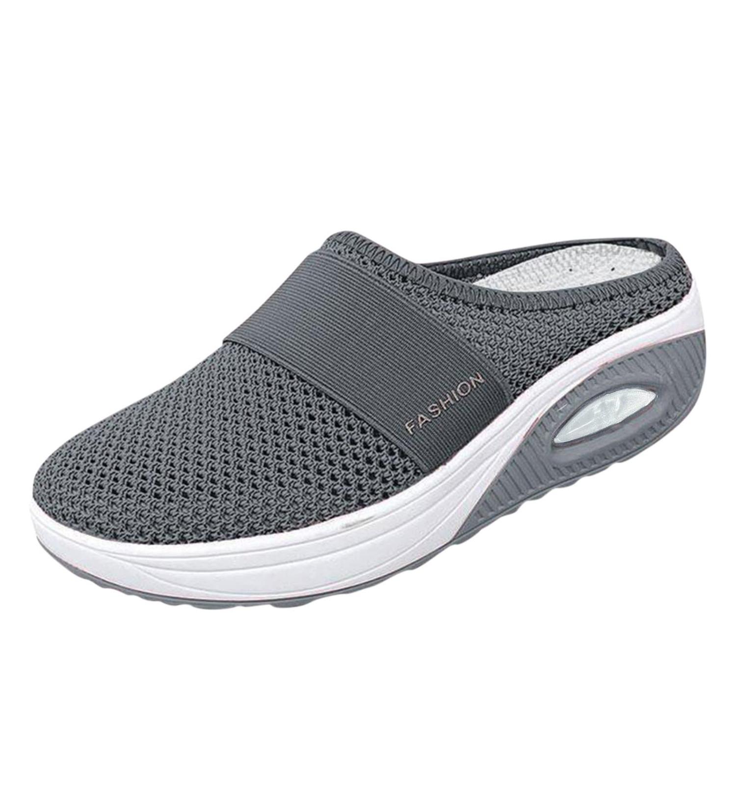 Orthopedic Shoes for Women - Air Cushion Slip-On Walking & Diabetic Sandals - Stylish Mesh Sneakers - Hashuks A01 Dark Gray 38/EU - Buy Online on GoSupps.com