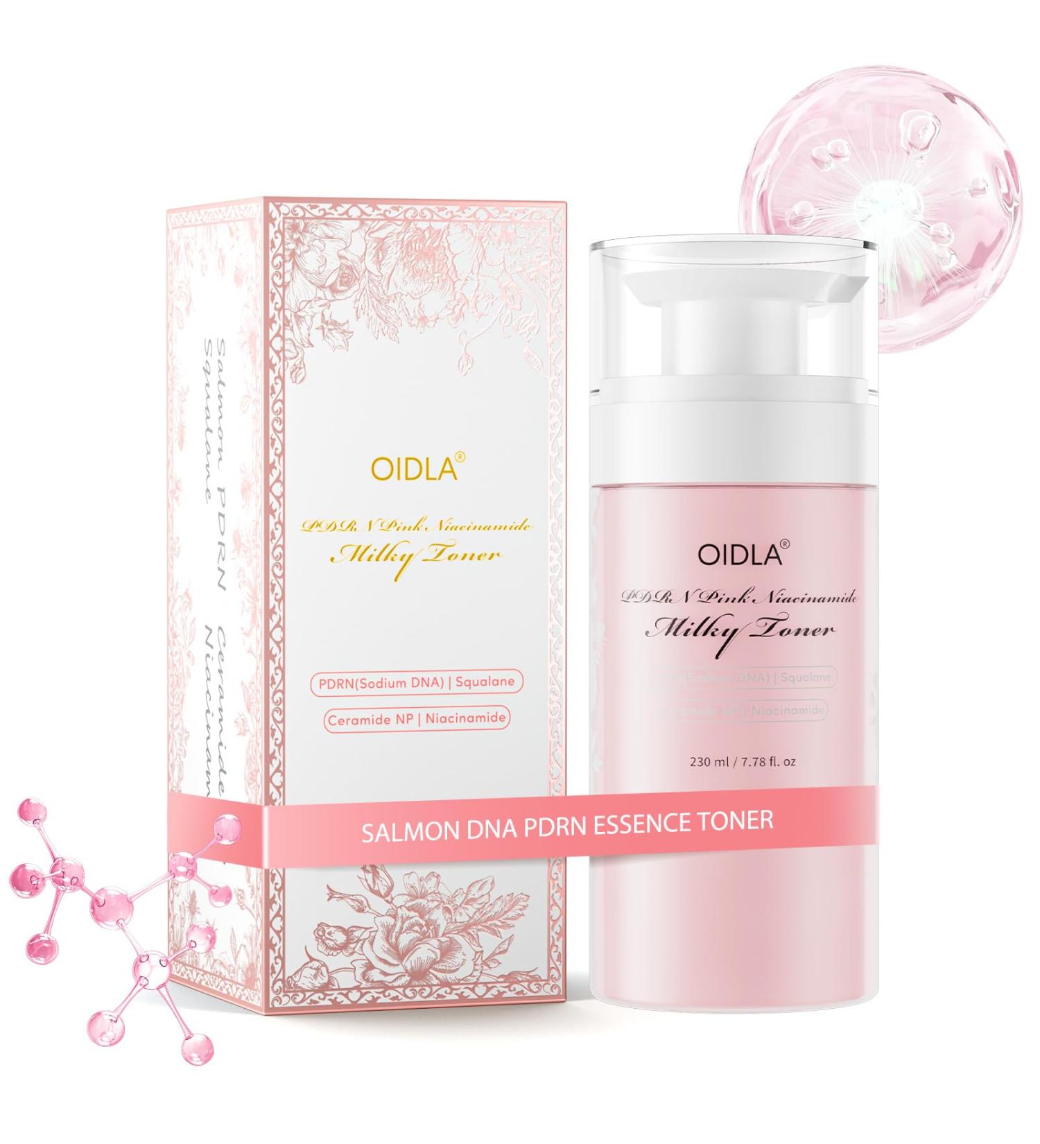 PDRN Pink Niacinamide Milky Toner for Hydrating, Moisturizing, Soothing, Ceramide, Peptide, Glass Glow Skin, Equivalent Korean Skincare Toner for face | 230ml 7.78 fl. Oz. - Buy Online on GoSupps.com